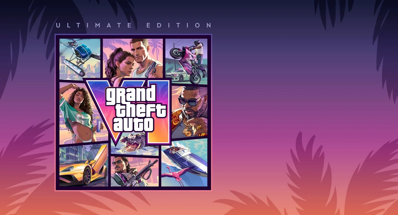 Imagem oficial da Ultimate Edition do GTA 6 com a capa do jogo