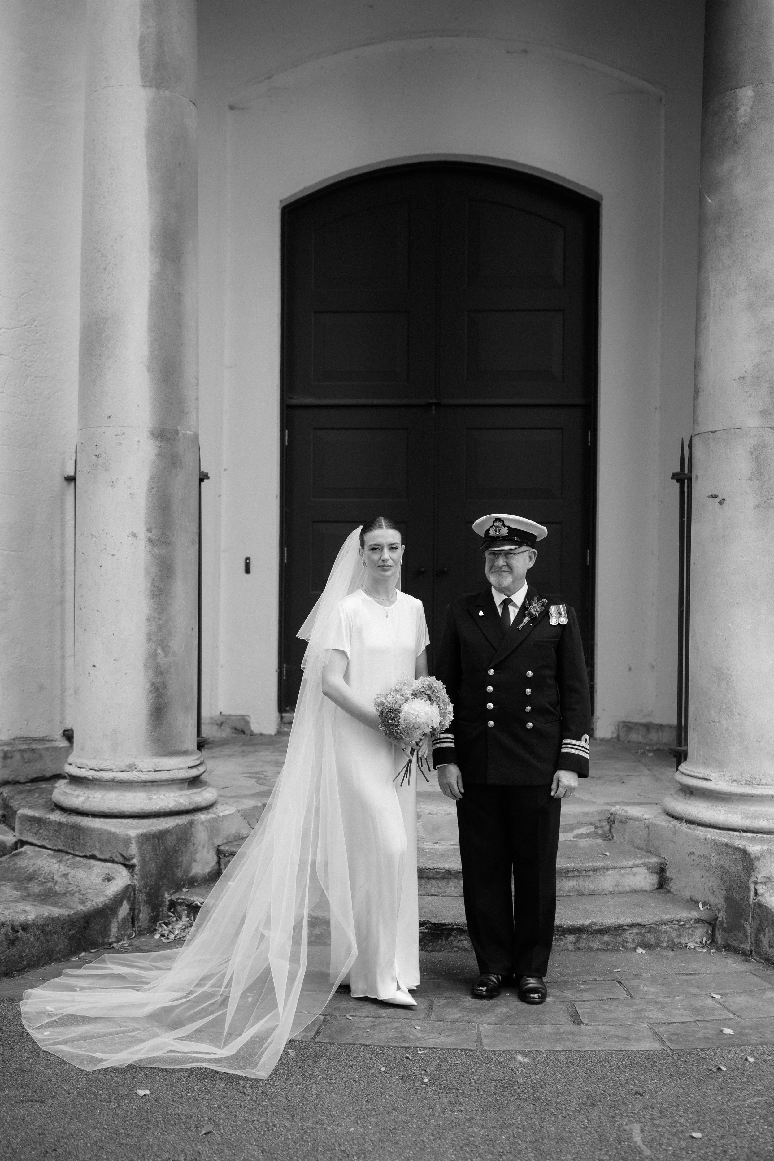 father giving away daughter in Hackney Wedding