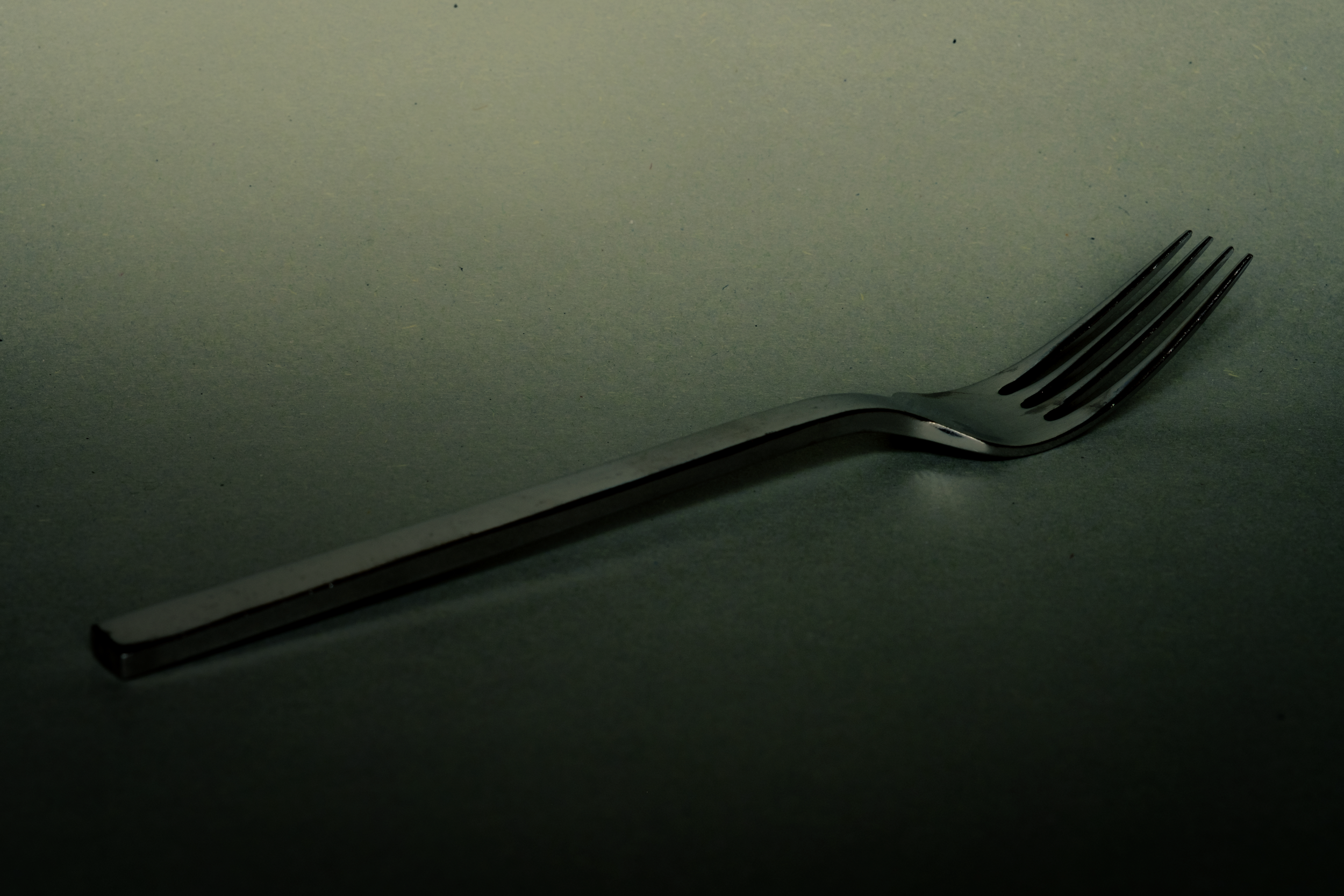 'Fork on a table' print