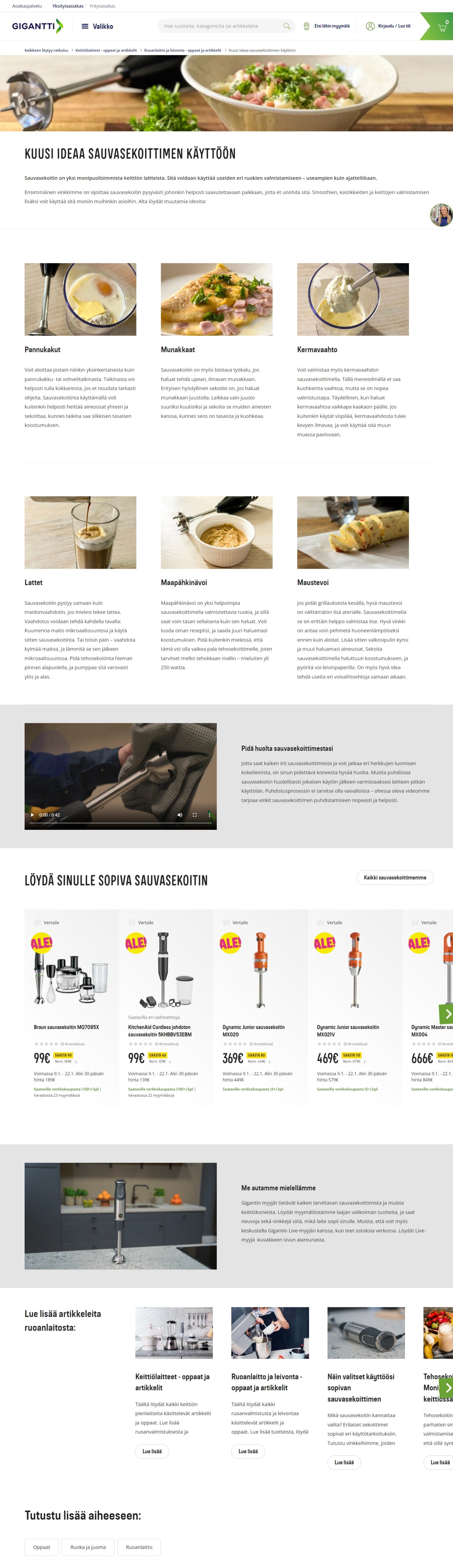 Ideas for using a stick mixer