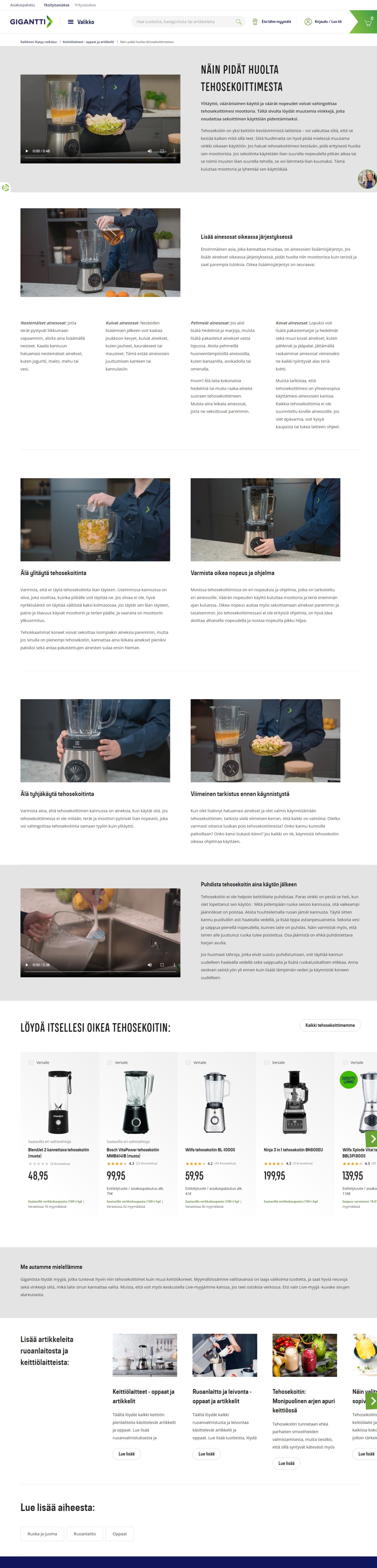 How to take care of your blender