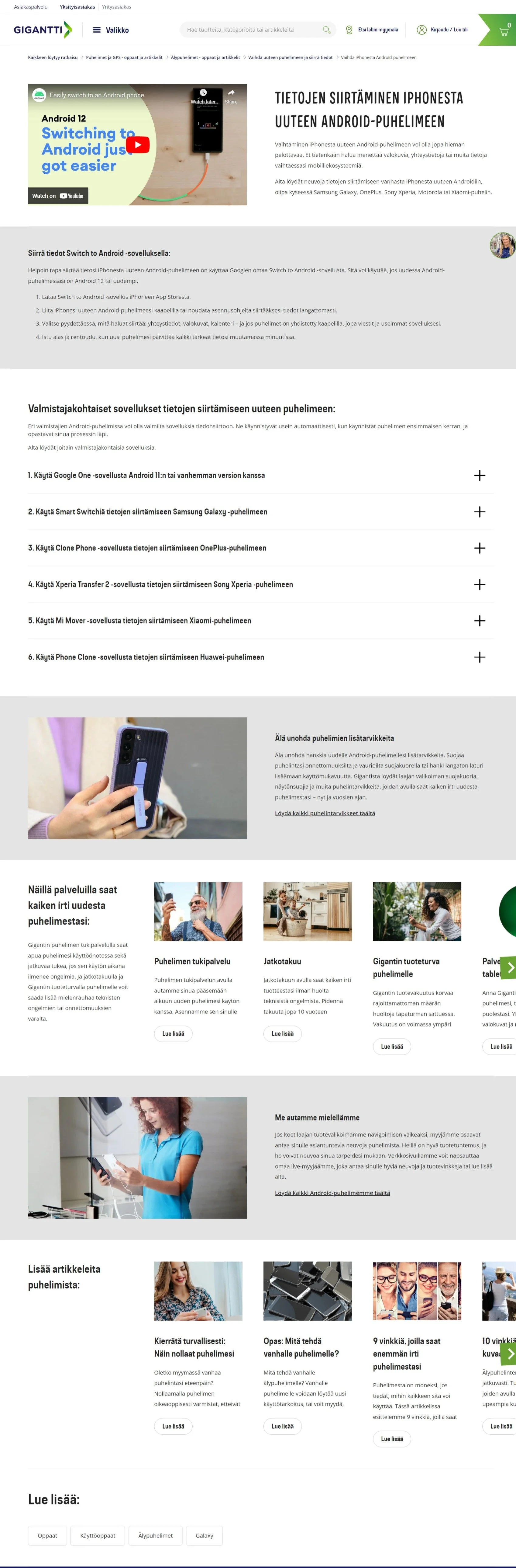 Changing from iPhone to Android