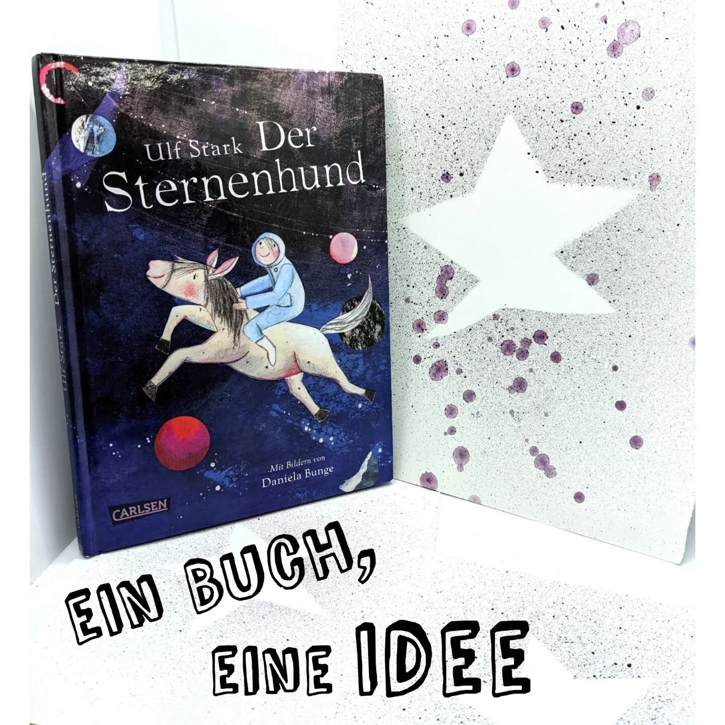 Sterne darf man nicht vom Himmel holen. Aber die Schatten der Sterne. Ja! 💫 Sie sind feine Erinnerungen an Menschen, Tiere und Erlebnisse. 

Sternen-Schatten passen wunderbar ans Ende des Jahres. Du brauchst Papp-Sterne, ein Sieb, eine Zahnb&uuml;rs