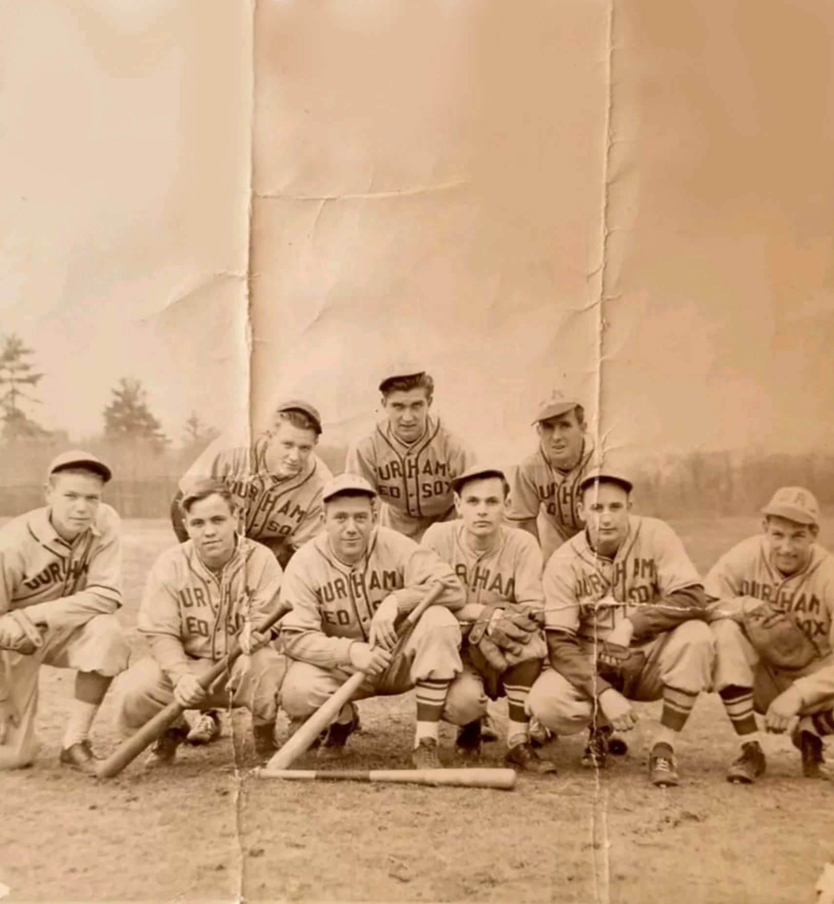 Baseball

The Durham Red Sox played in the Spruce Tree
 League against teams from surrounding towns. 
They played at a diamond that once was
 located in South West Bend. Durham’s July 4th
 festivities usually involved a friendly baseball
 game. Anoth