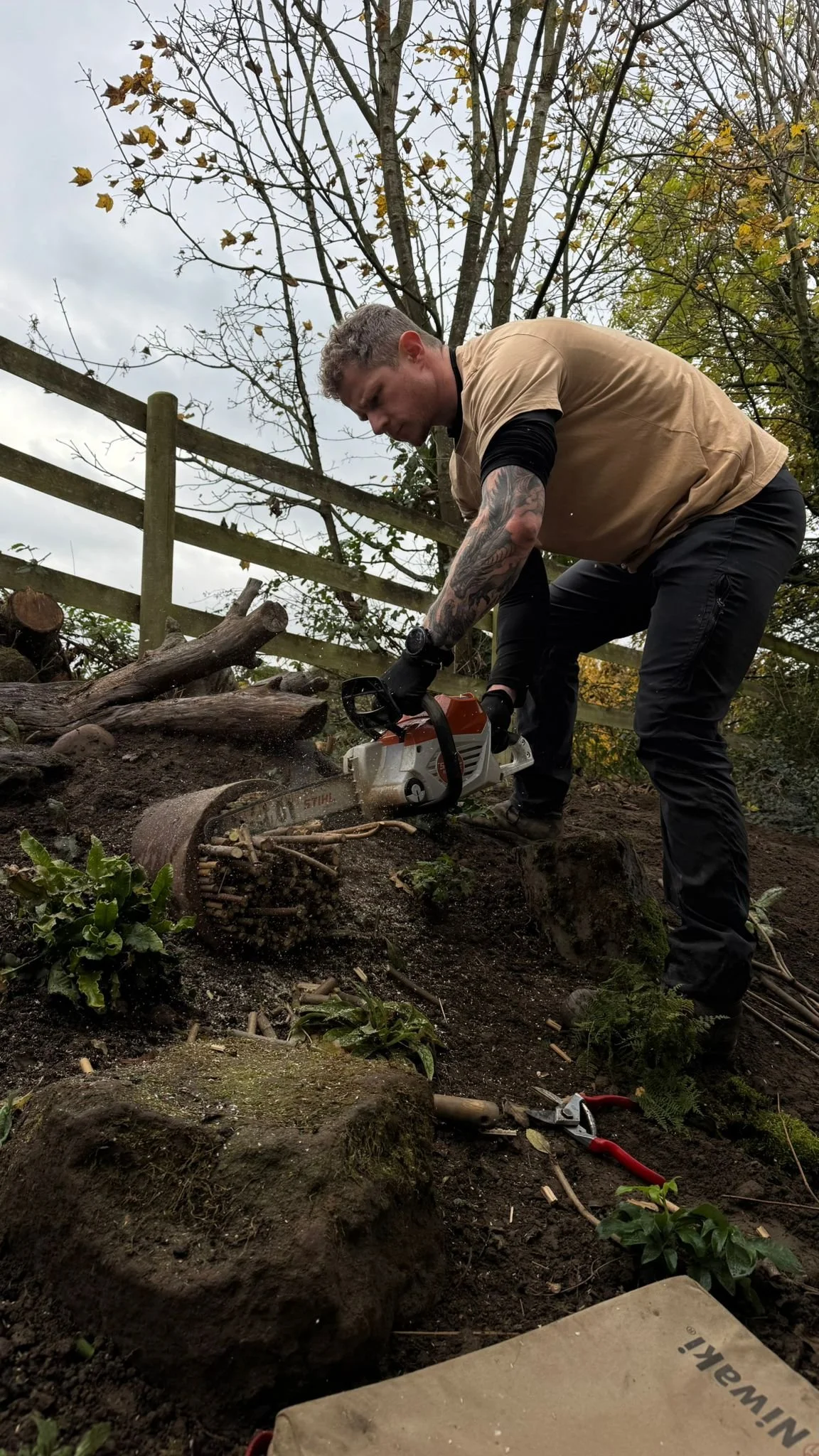 Creating a hibernacula