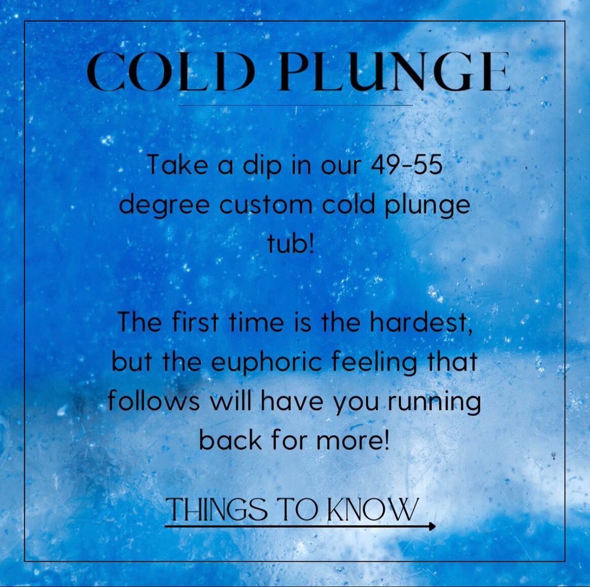 Cold plunge Tips, FAQ, and answers! &mdash;&mdash;&mdash;&gt; swipe to learn more!