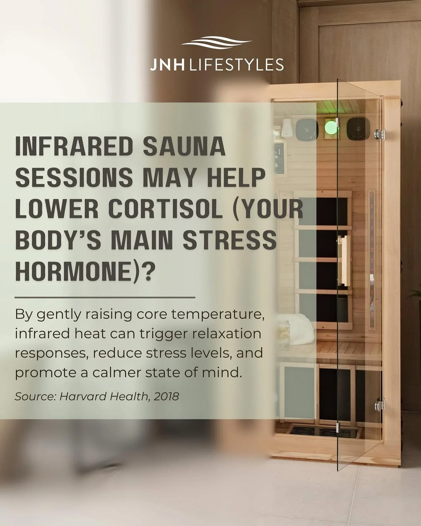 Stress weighing you down? Infrared sauna sessions may help by lowering cortisol-your body&rsquo;s main stress hormone.
By gently raising your core temperature, infrared heat activates your body&rsquo;s natural relaxation response, leaving you feeling