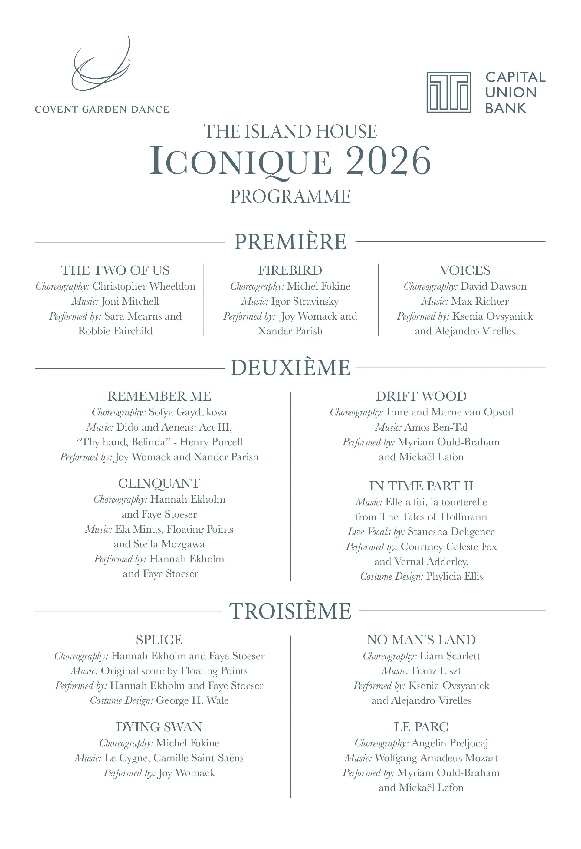 Iconique 2026 Programme