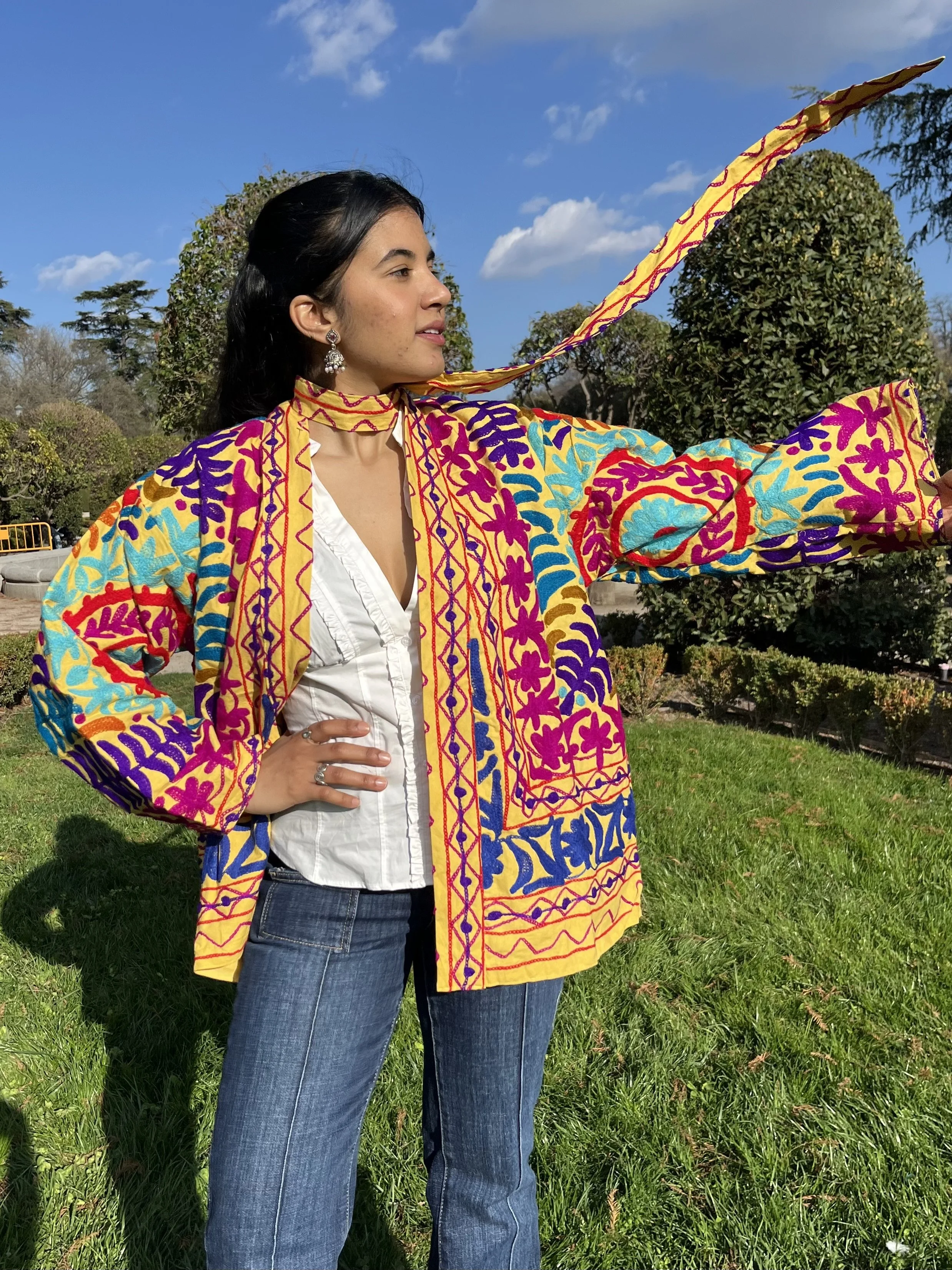 kimono bordado Flora ❀˖°