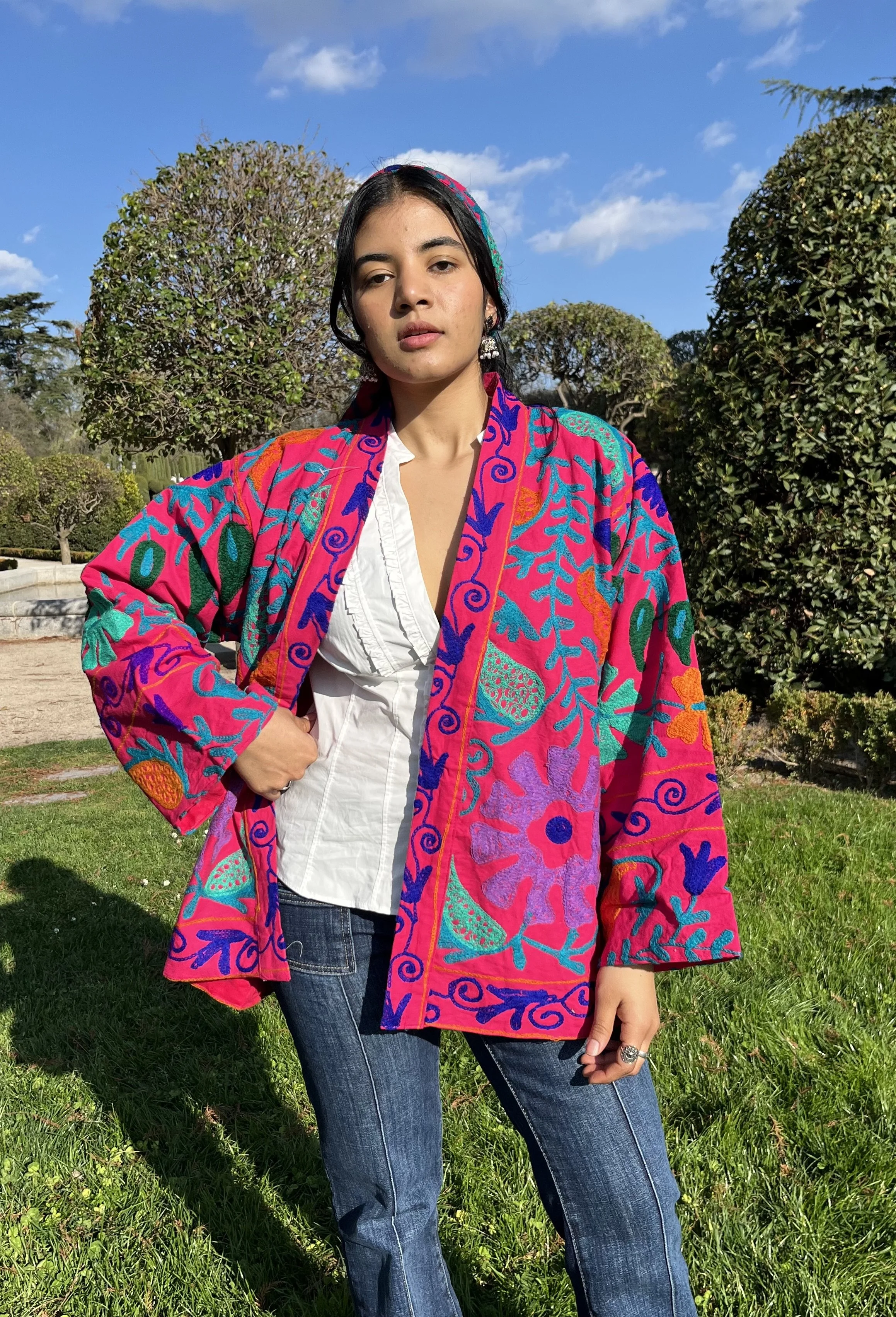 kimono bordado Flora ❀˖°