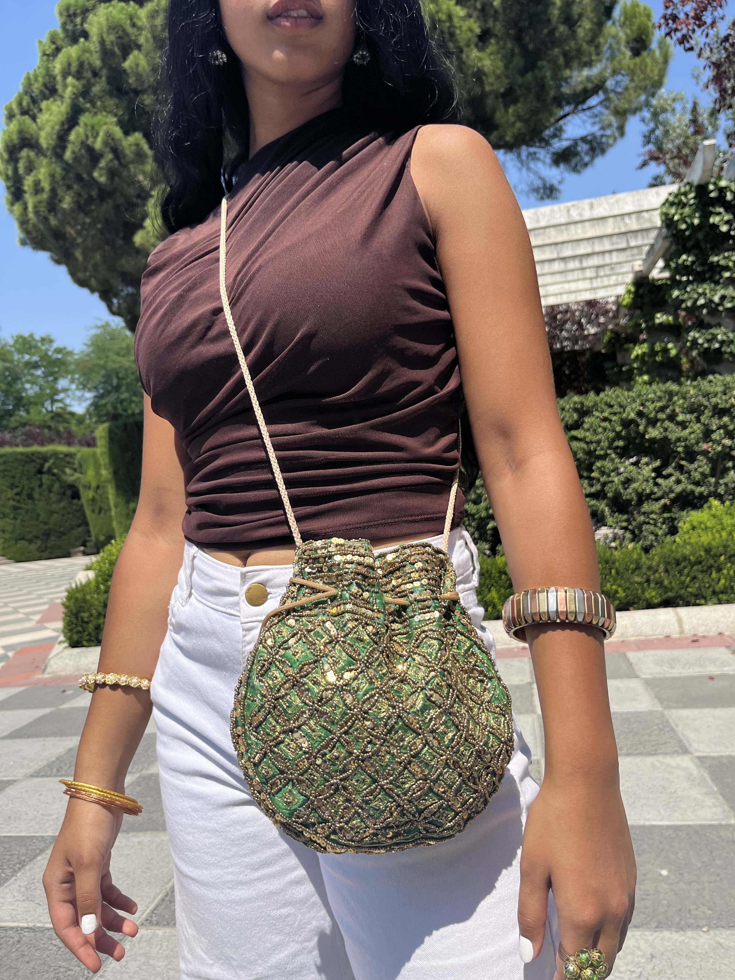 bolso brillo Jade
