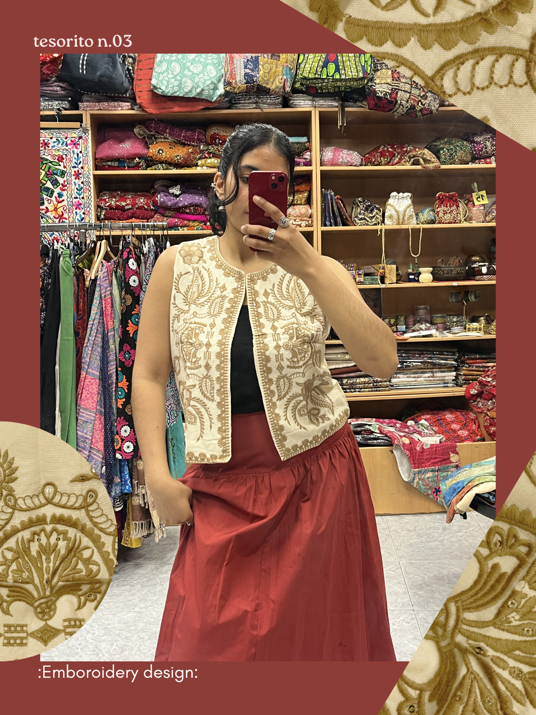 chaleco Bordado Floral ⋆✿