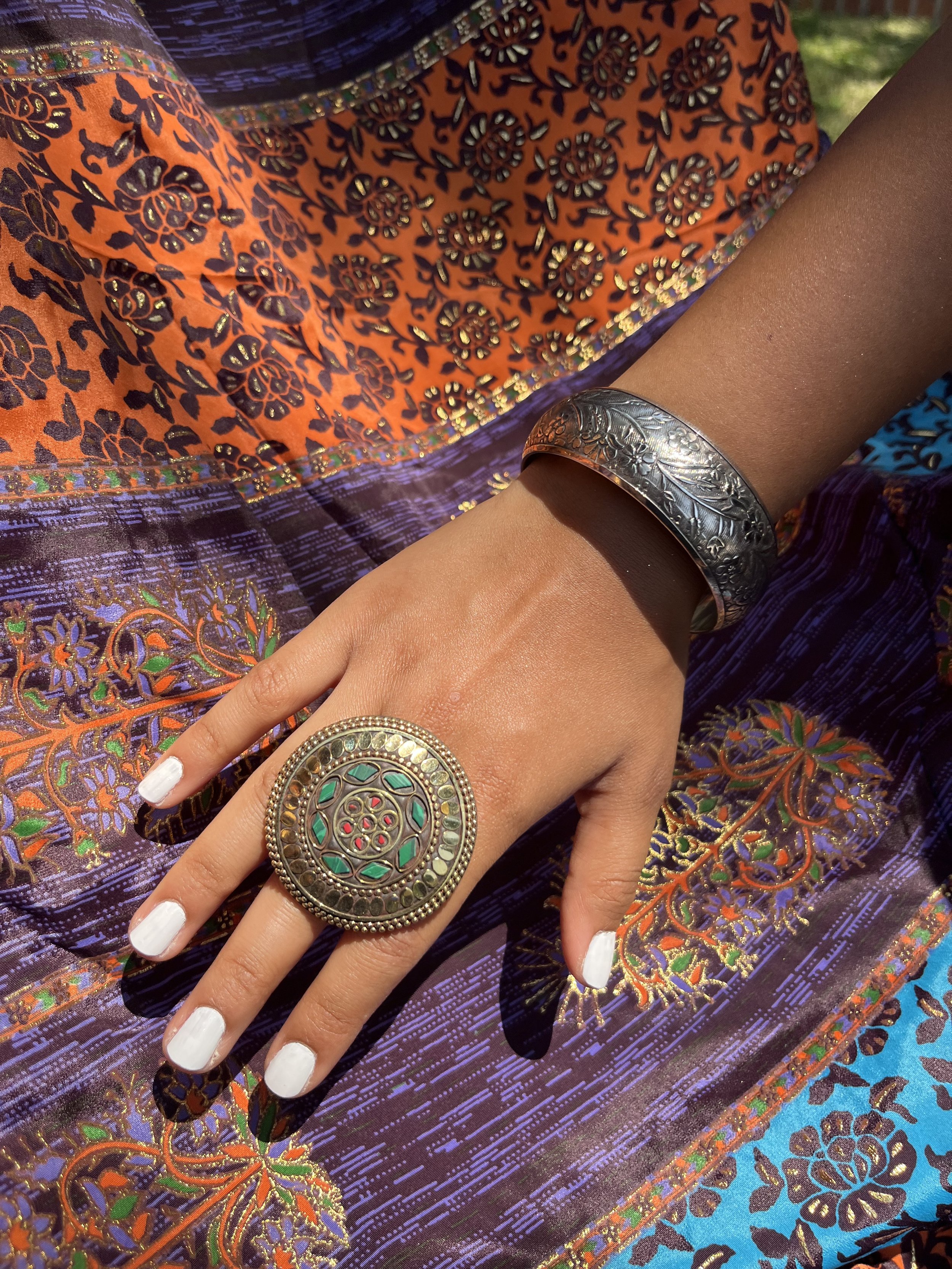 anillo ajustable mosaico ✮⋆˙