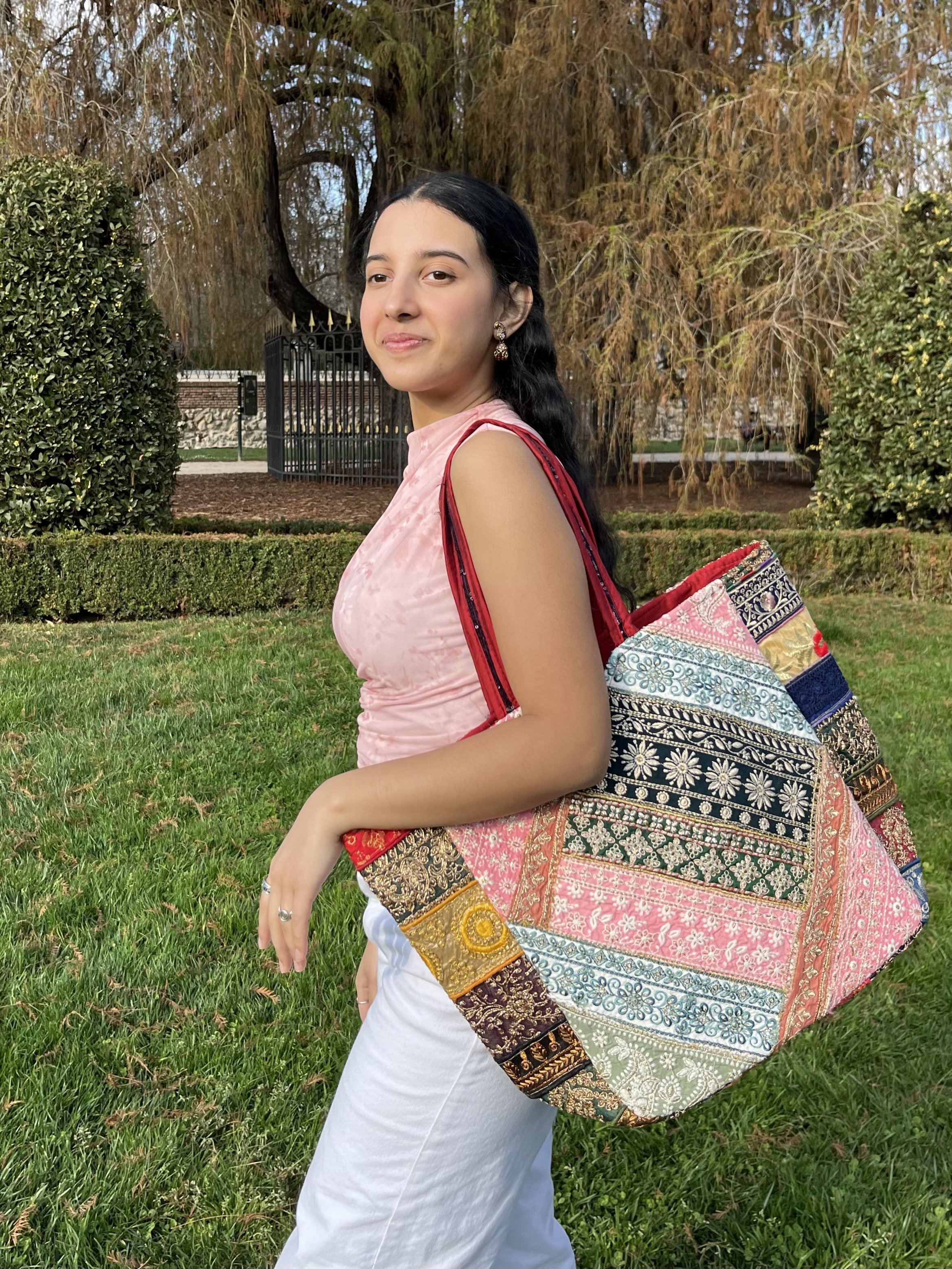 bolso maxi vintage patchwork