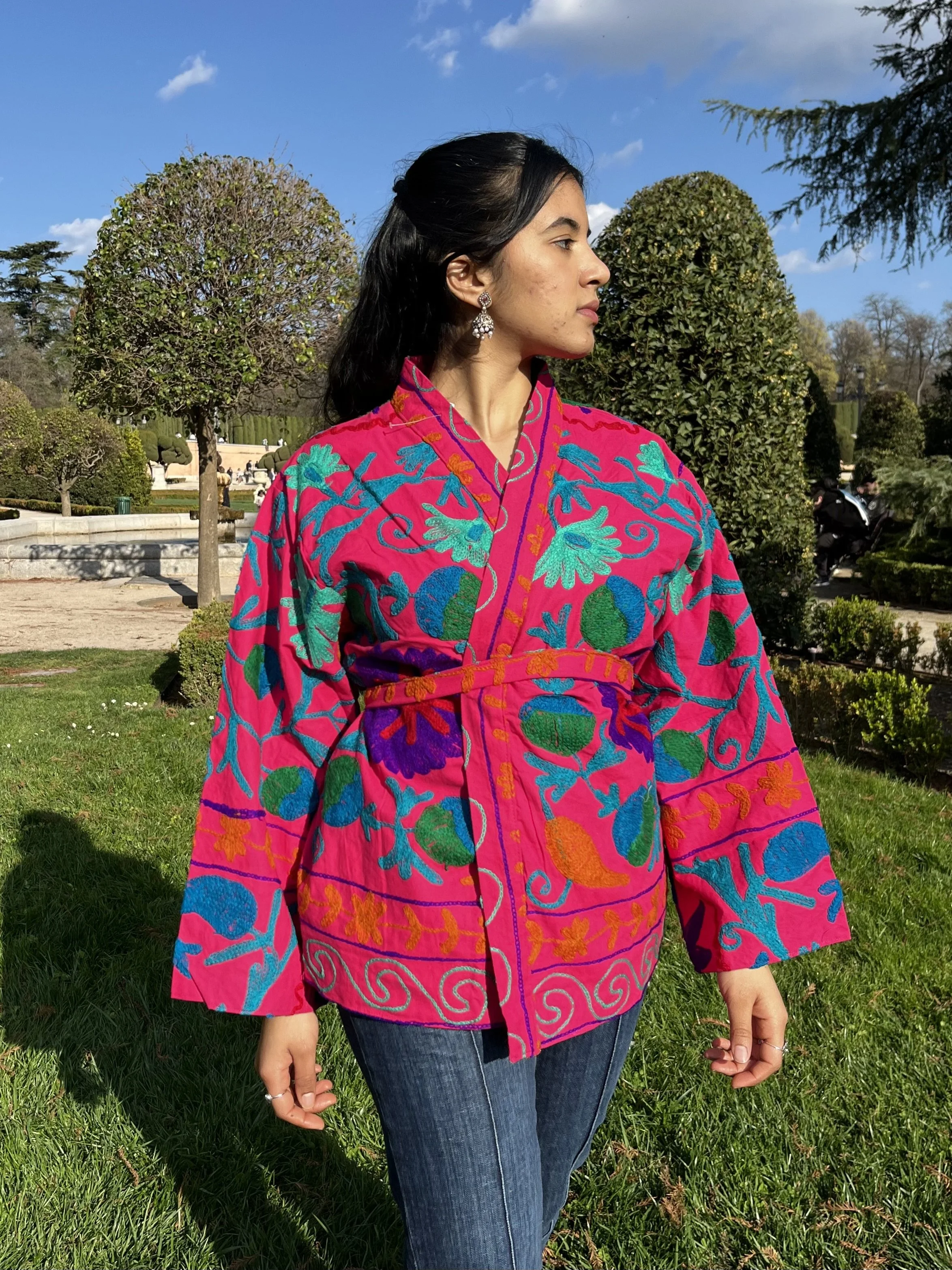 kimono bordado Flora ❀˖°