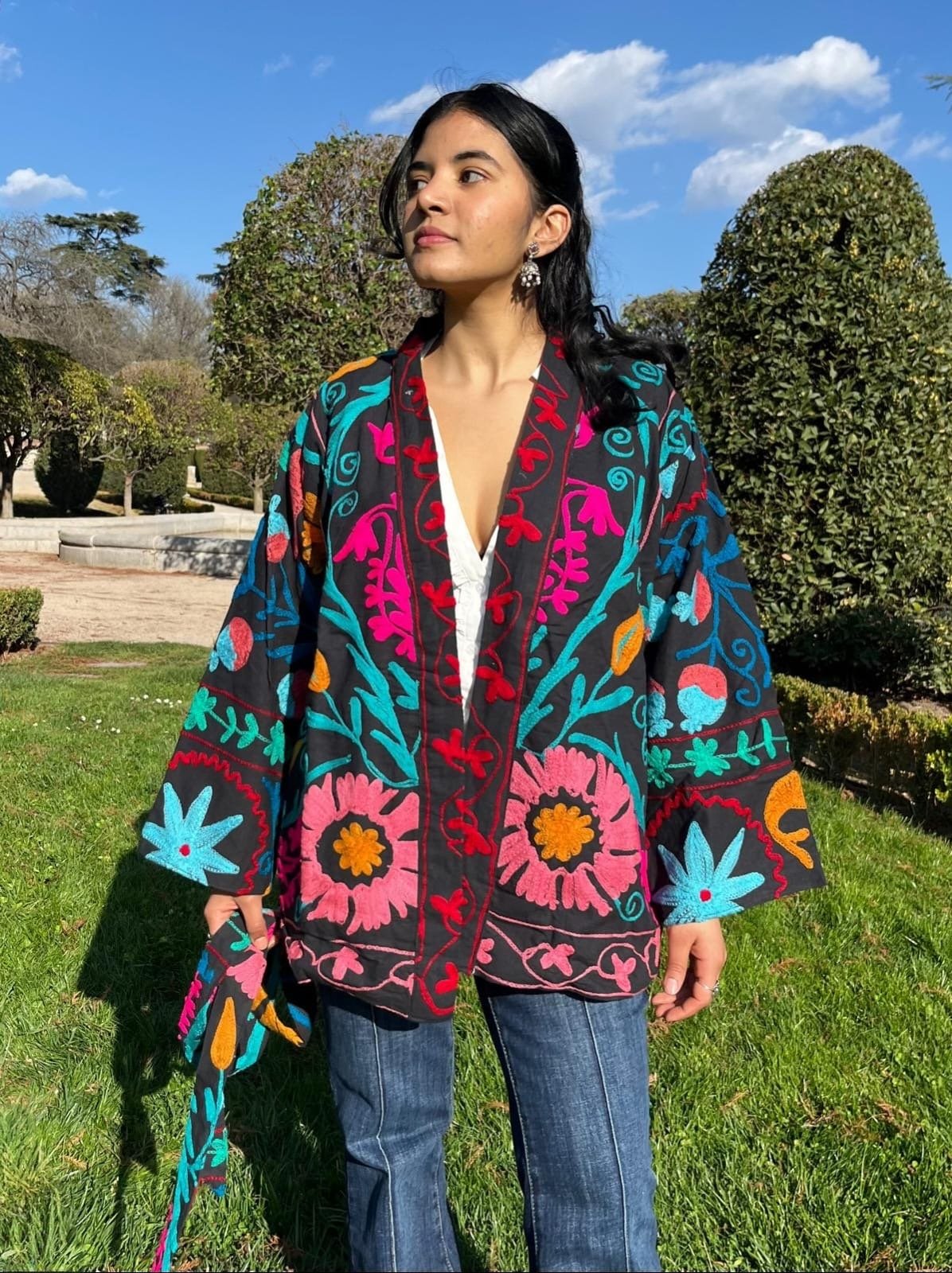 kimono bordado Flora ❀˖°