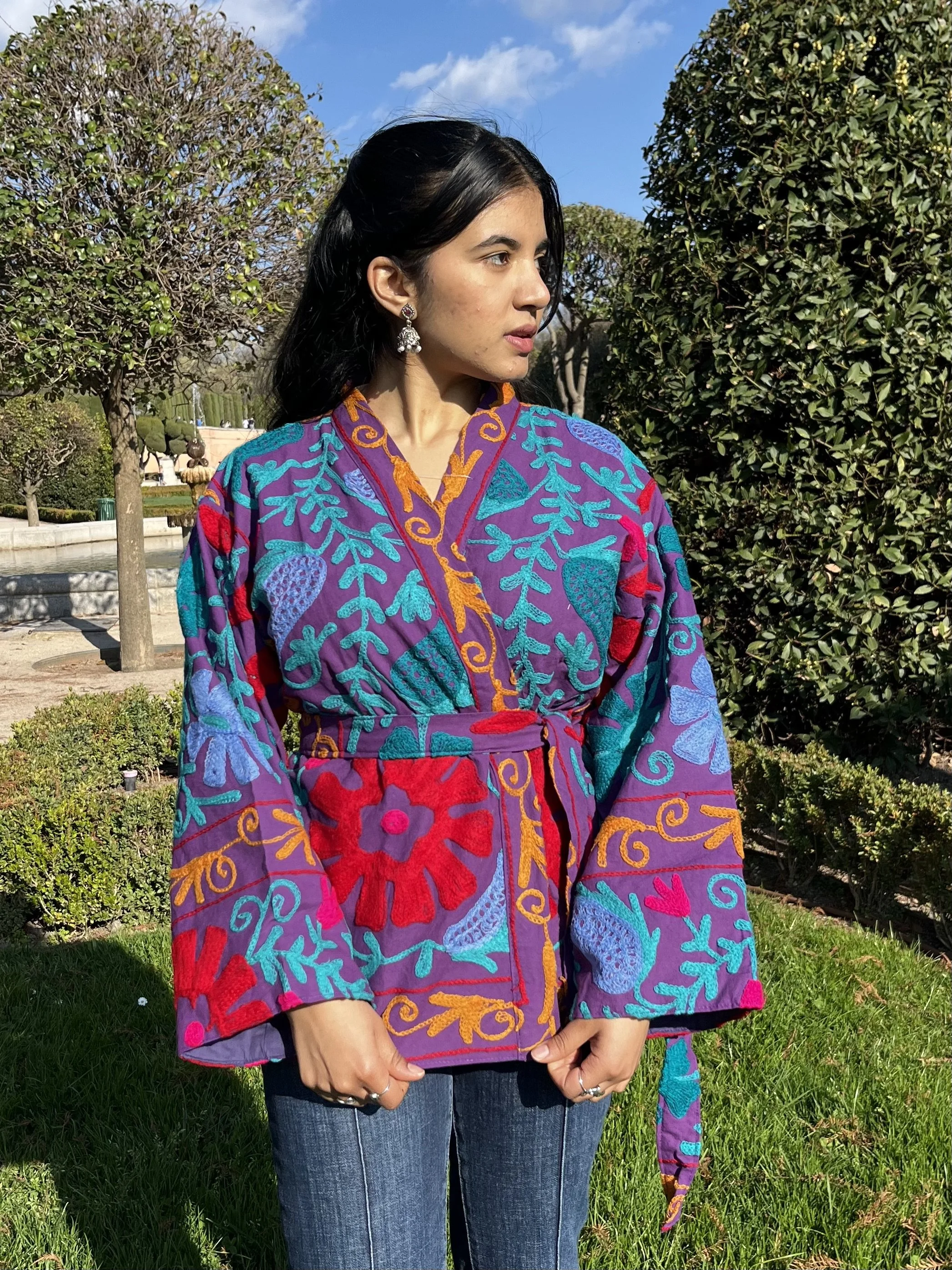 kimono bordado Flora ❀˖°