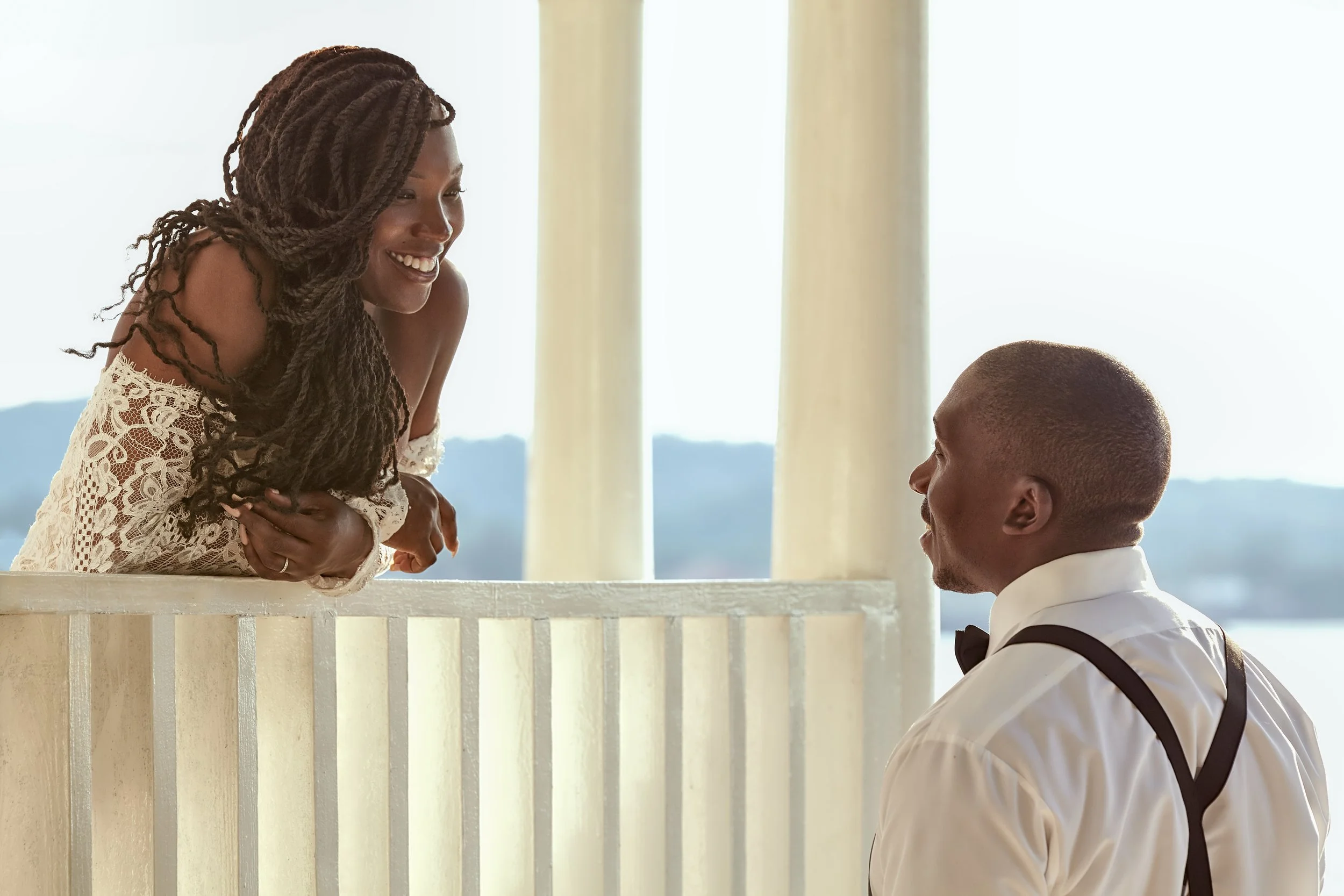 Rustic table setting at one of Laurie’s customers wedding.