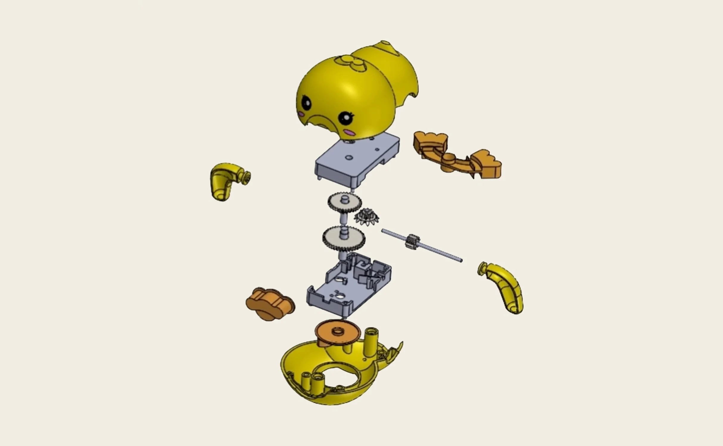 CAD models of mechanical toys