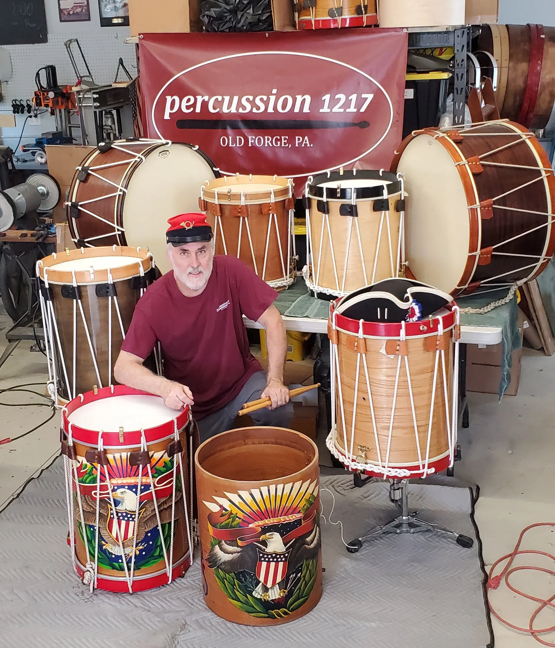 Percussion 1217 - Handcrafted Rope Tension Snare Drums for Sale ...