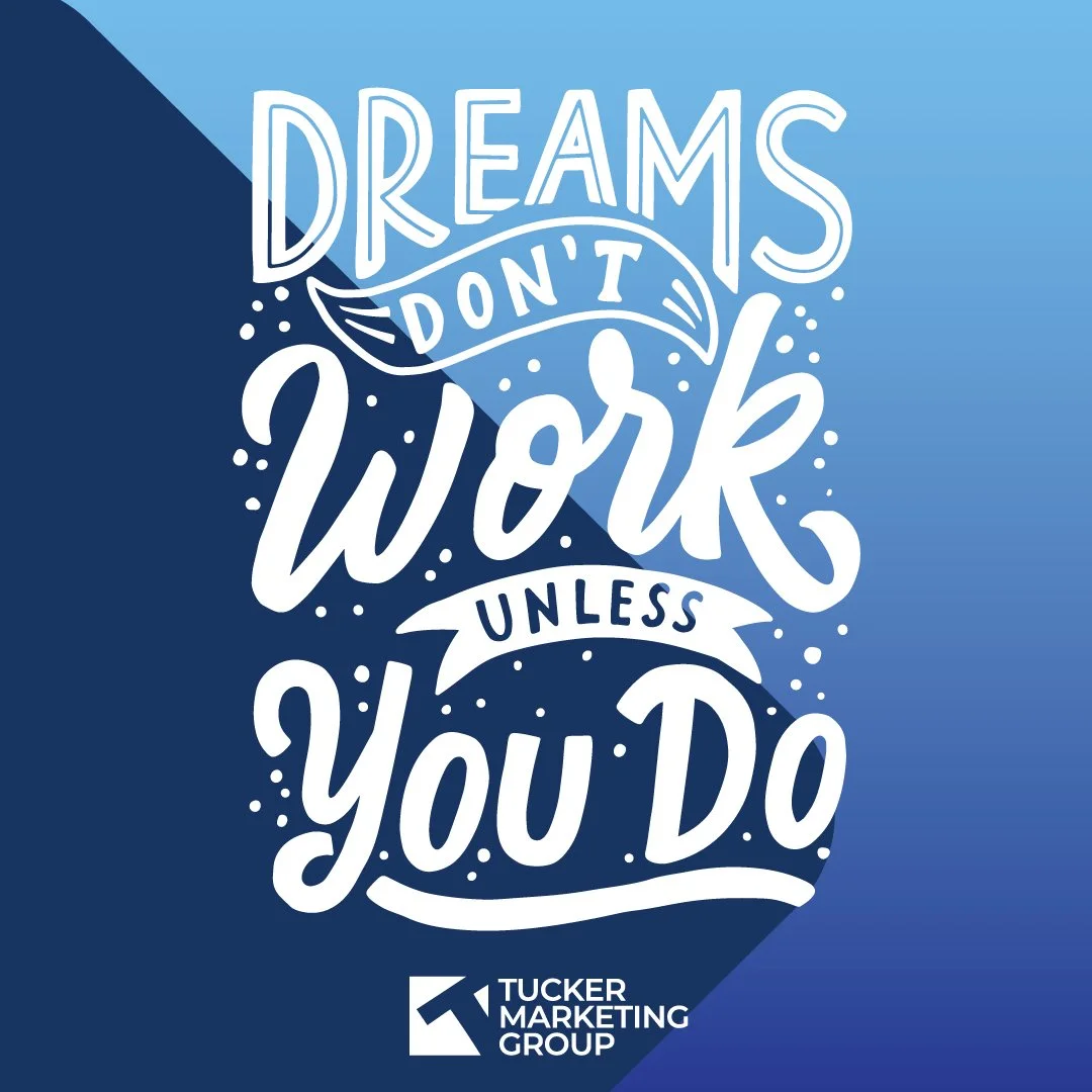 Big goals require big action! 💪 Dreams alone won&rsquo;t grow your business, but strategic marketing, smart branding, and consistent effort will. We're here to help you make it happen!

#mondaymotivation #marketingsuccess #tuckermarketinggroup