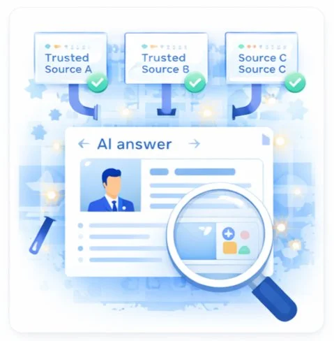 example of ai search results