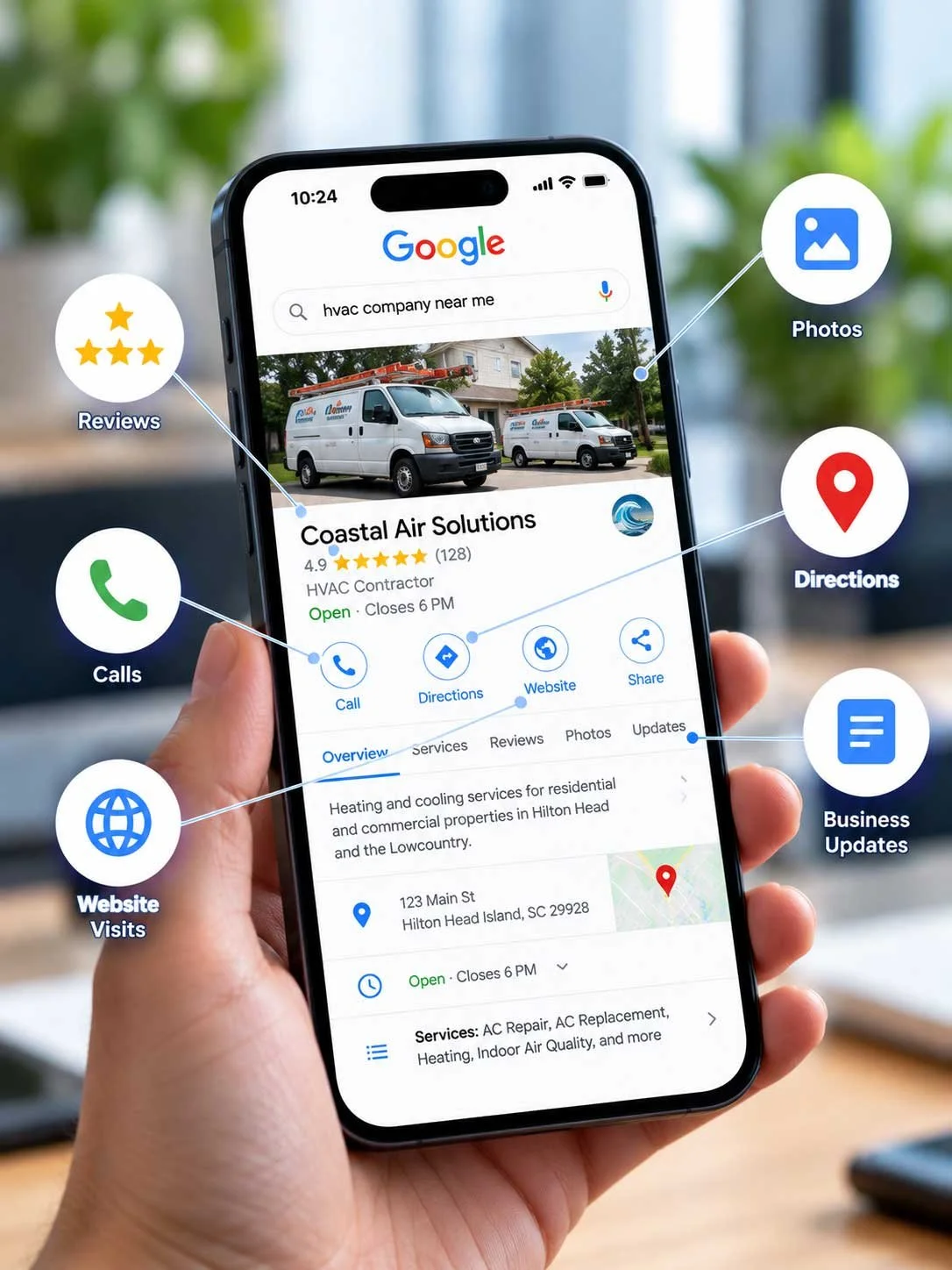 google business map pack features