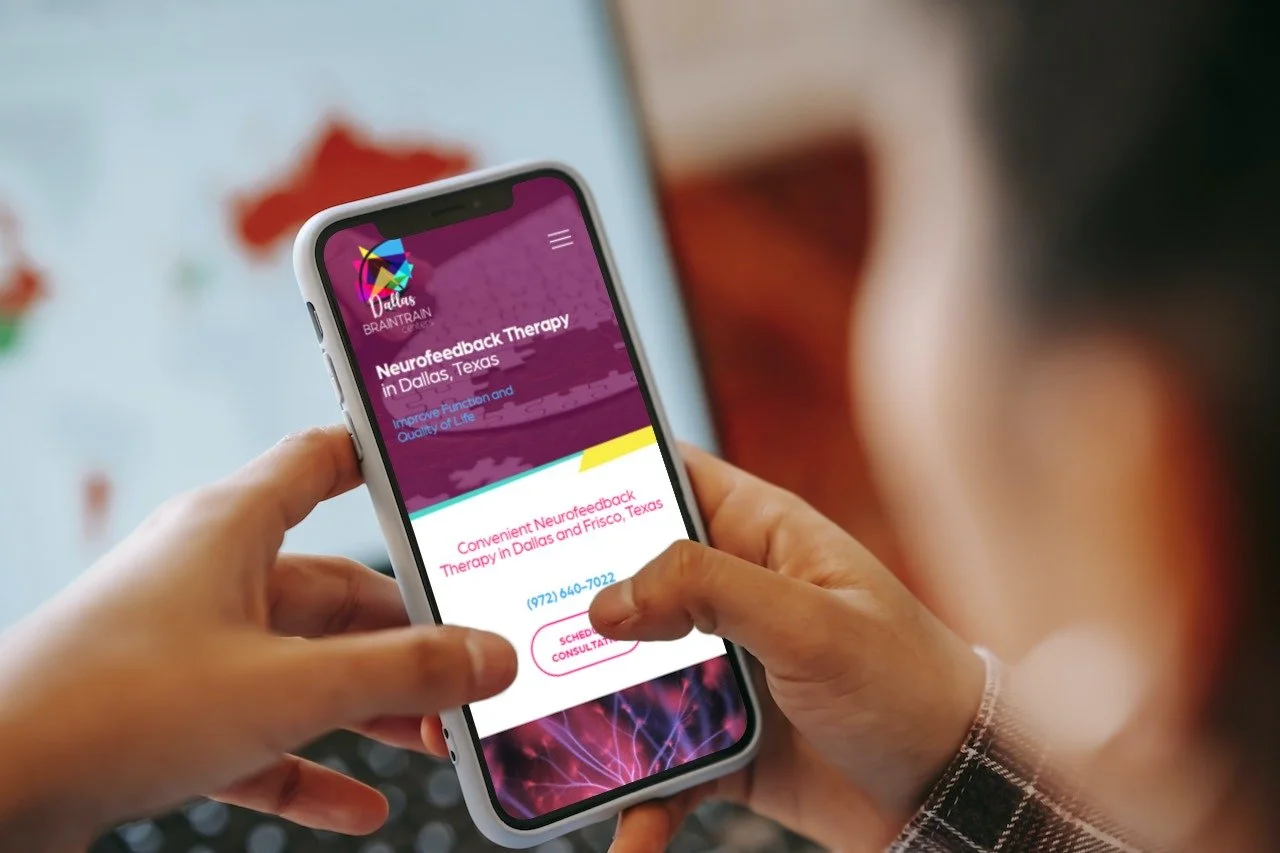 Brain Train Centers mobile website design