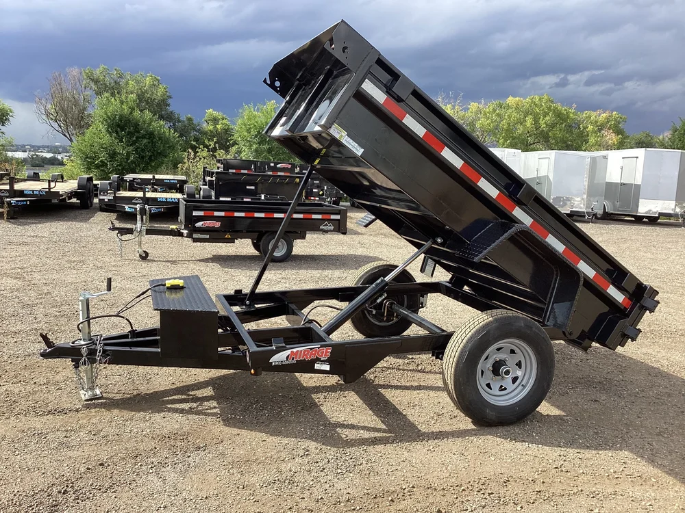 5 x 8-5K Light Duty Dump Trailer w/ 16" Sides by Mirage (MD-1015) — HIGH PLAINS TRAILERS