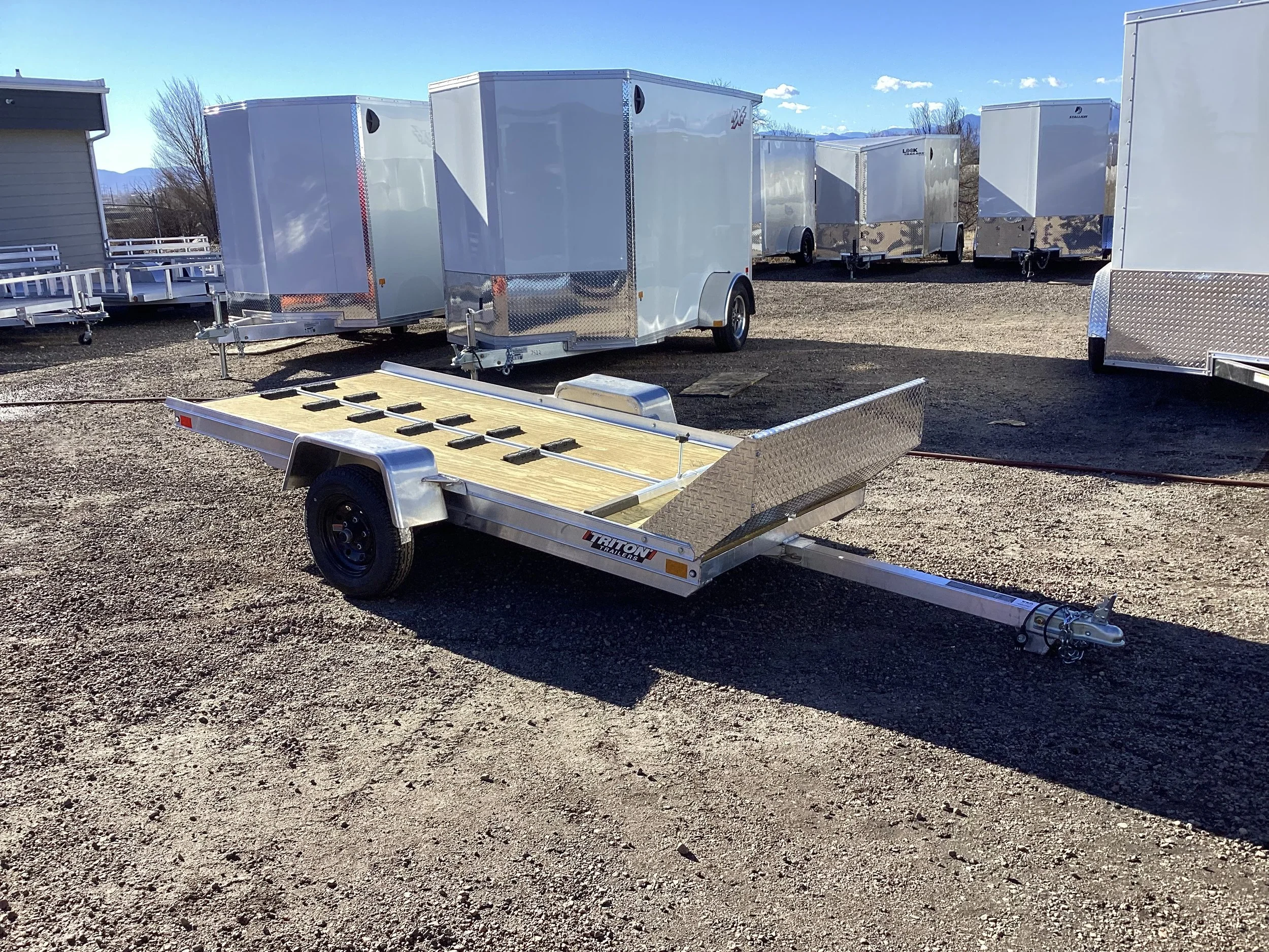 5 X 10 Aluminum Single Place Tilt Snowmobile Trailer by Triton (TS-1051)