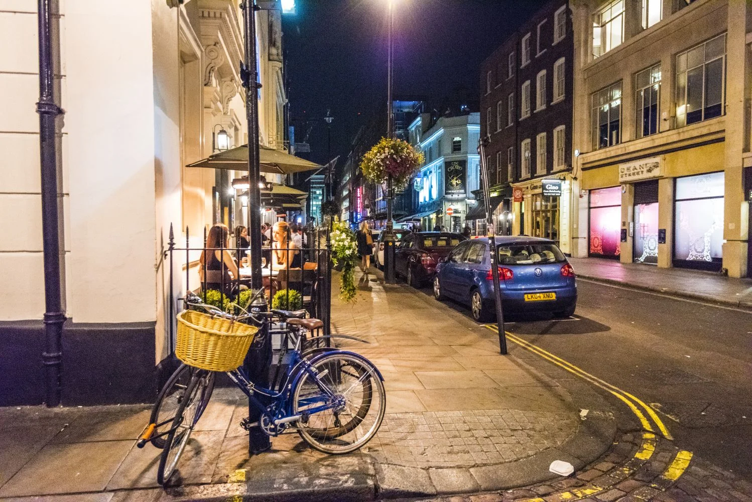 Soho at night, London