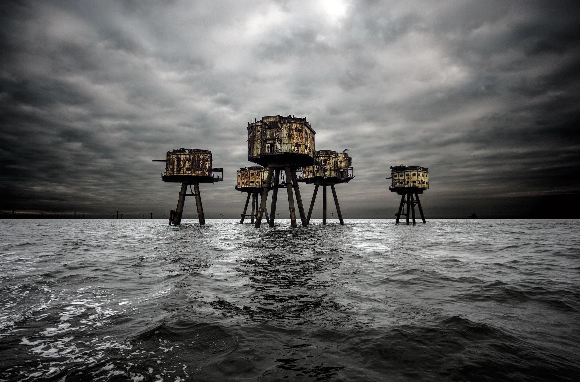 Forts in the Thames estuary, England