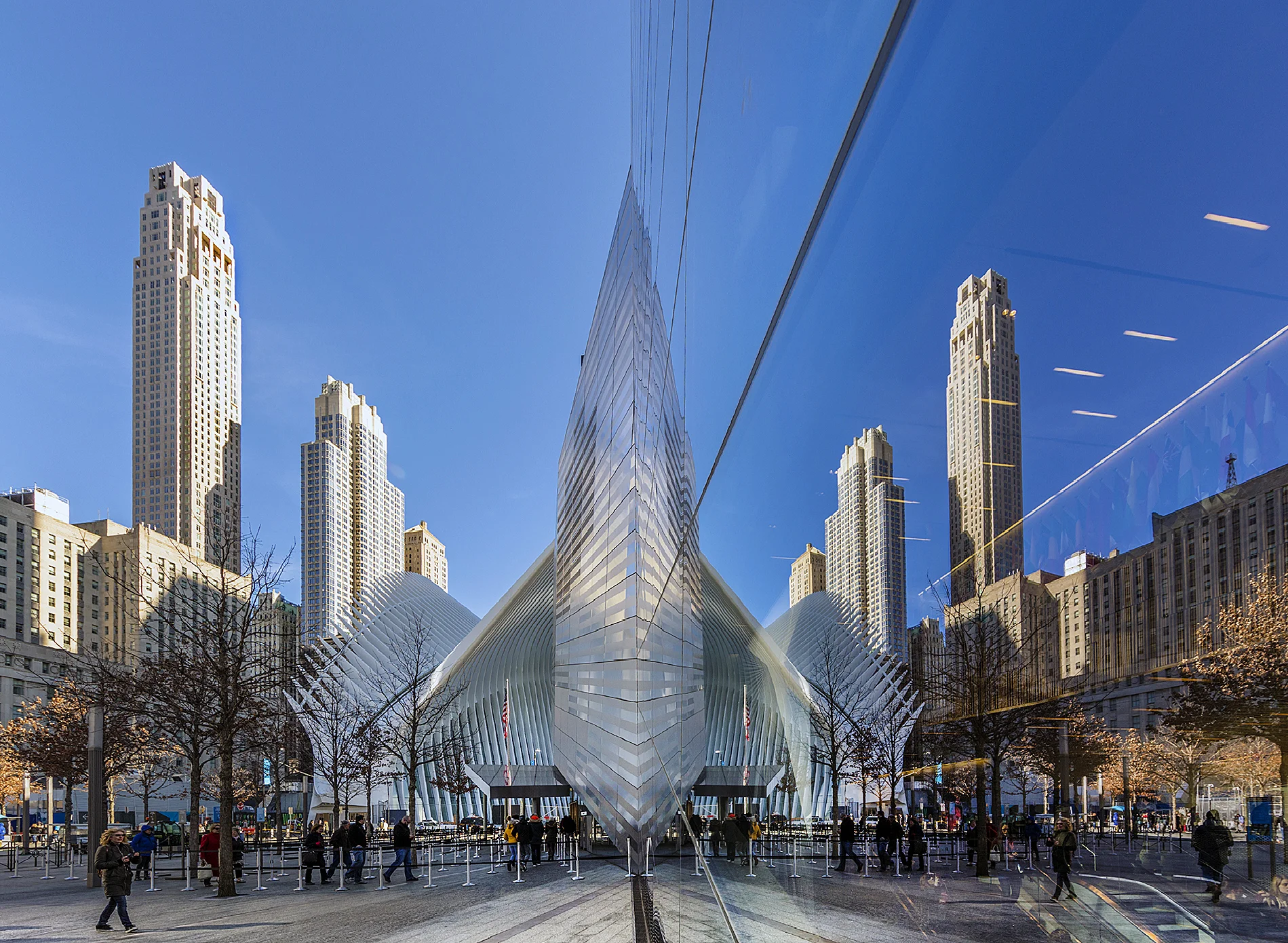 Reflection of the Freedom Tower, new York
