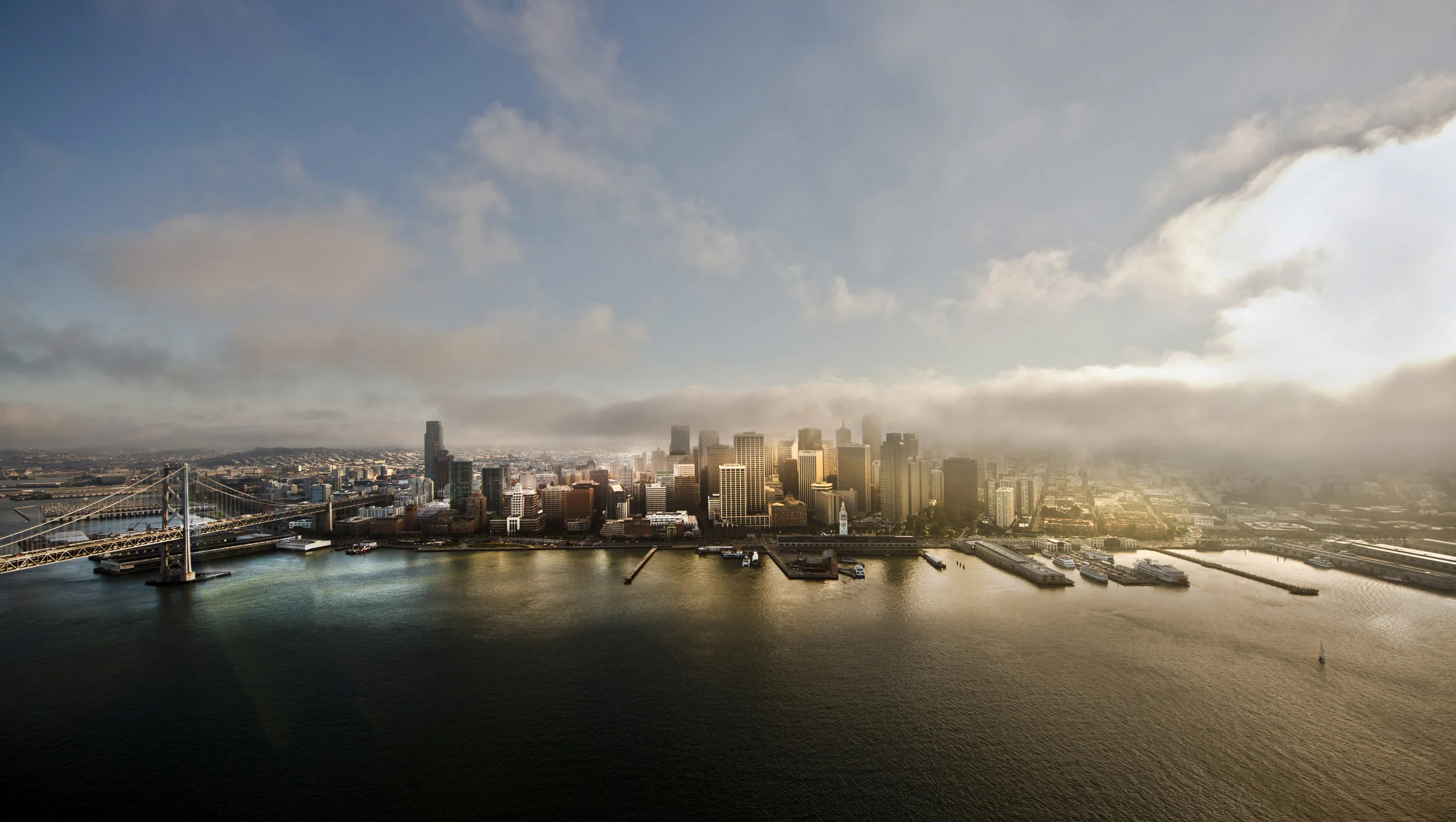 San Francisco bay area from the air