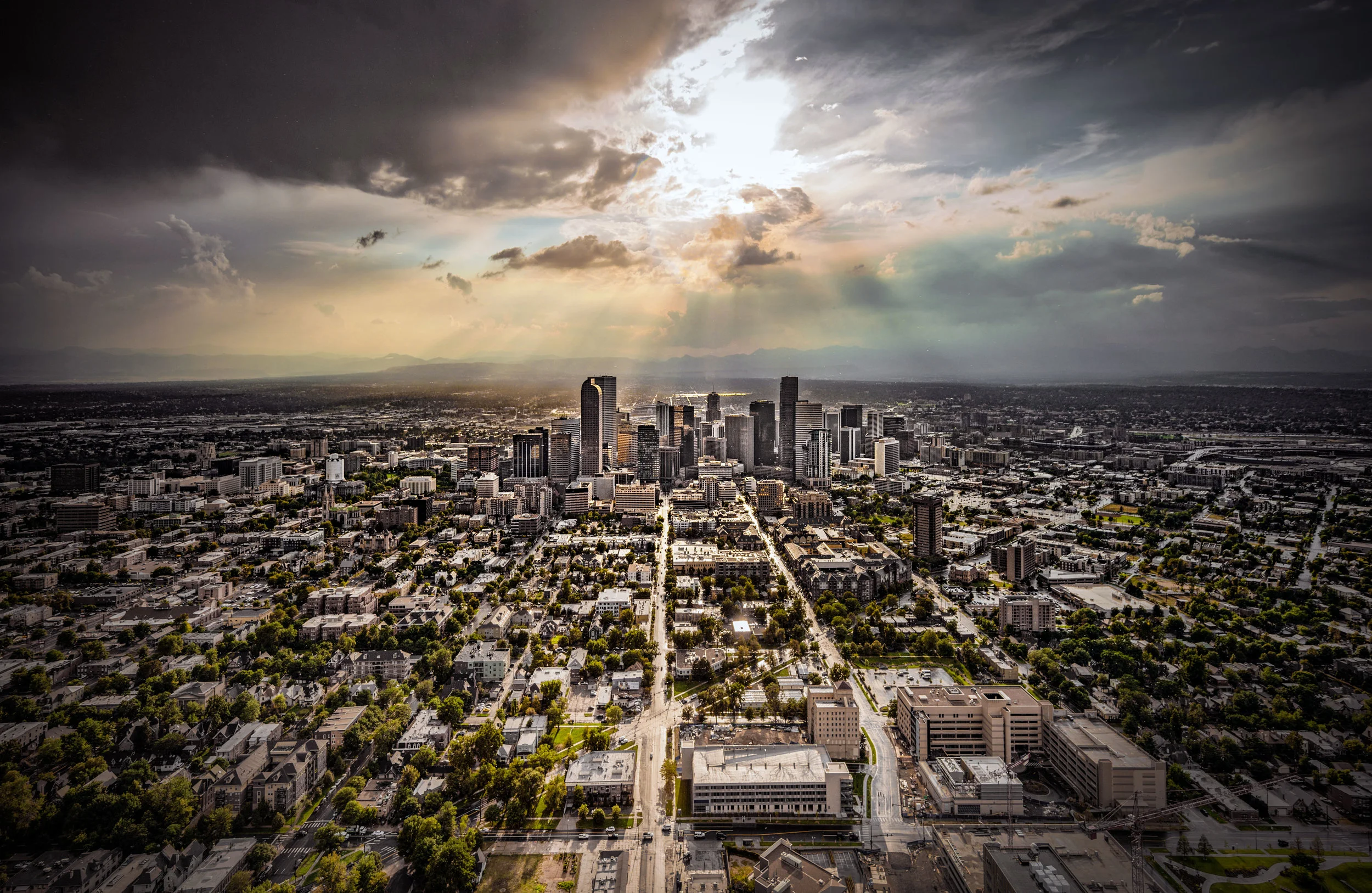 Denver Colorado from the air