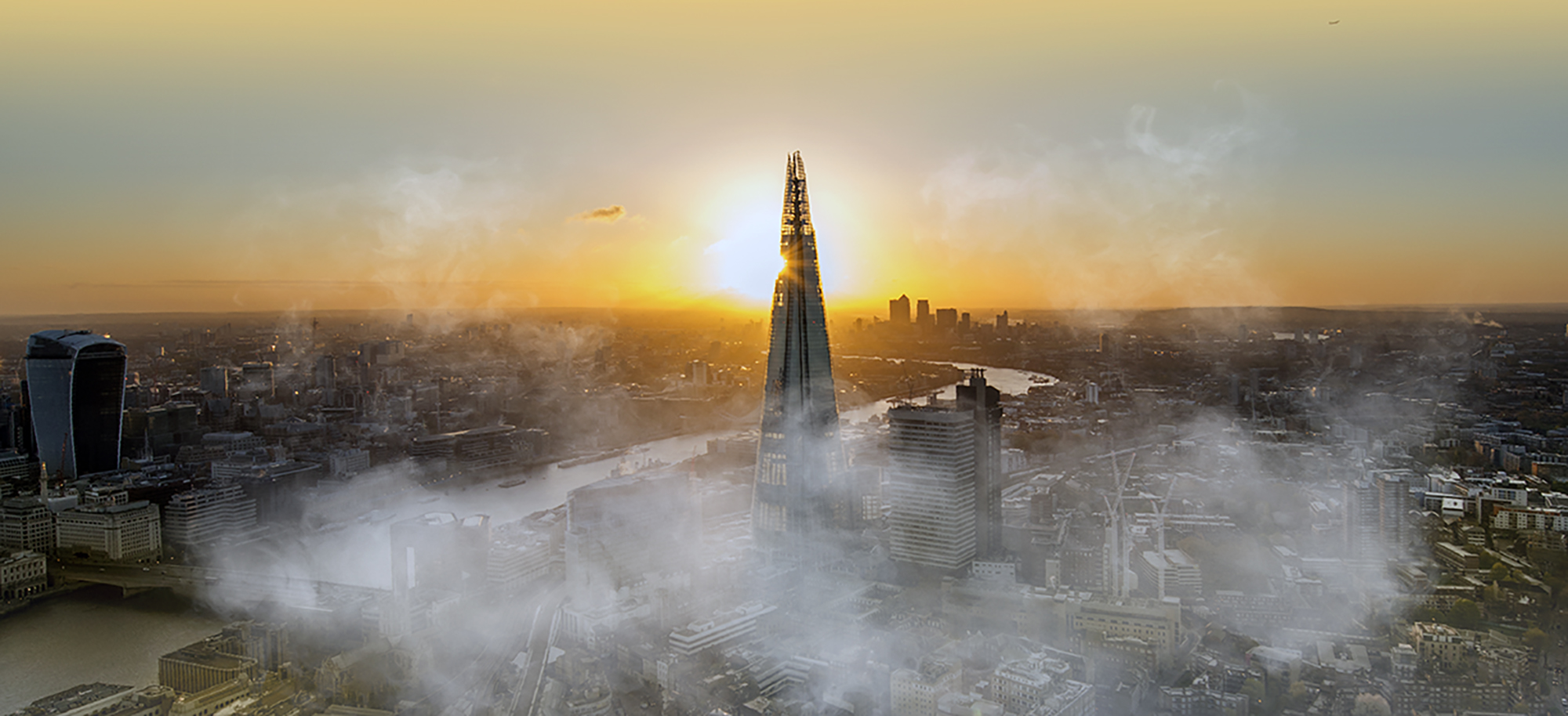 the Shard at sunrise