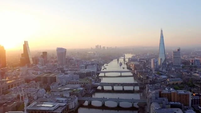 The City of London at Sunrise