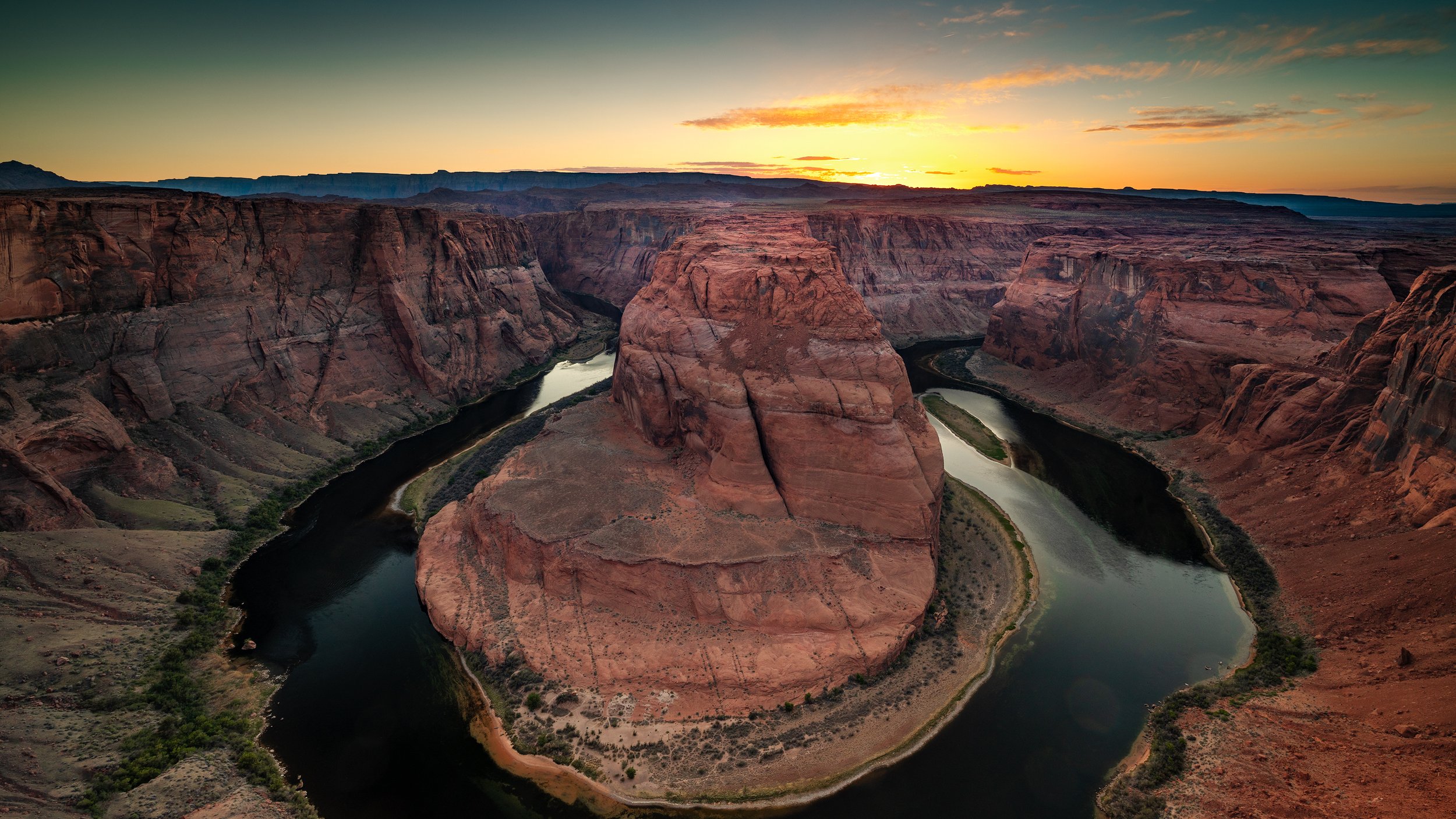 Fine art landscape photography print of Horseshoe Bend in Page Arizona