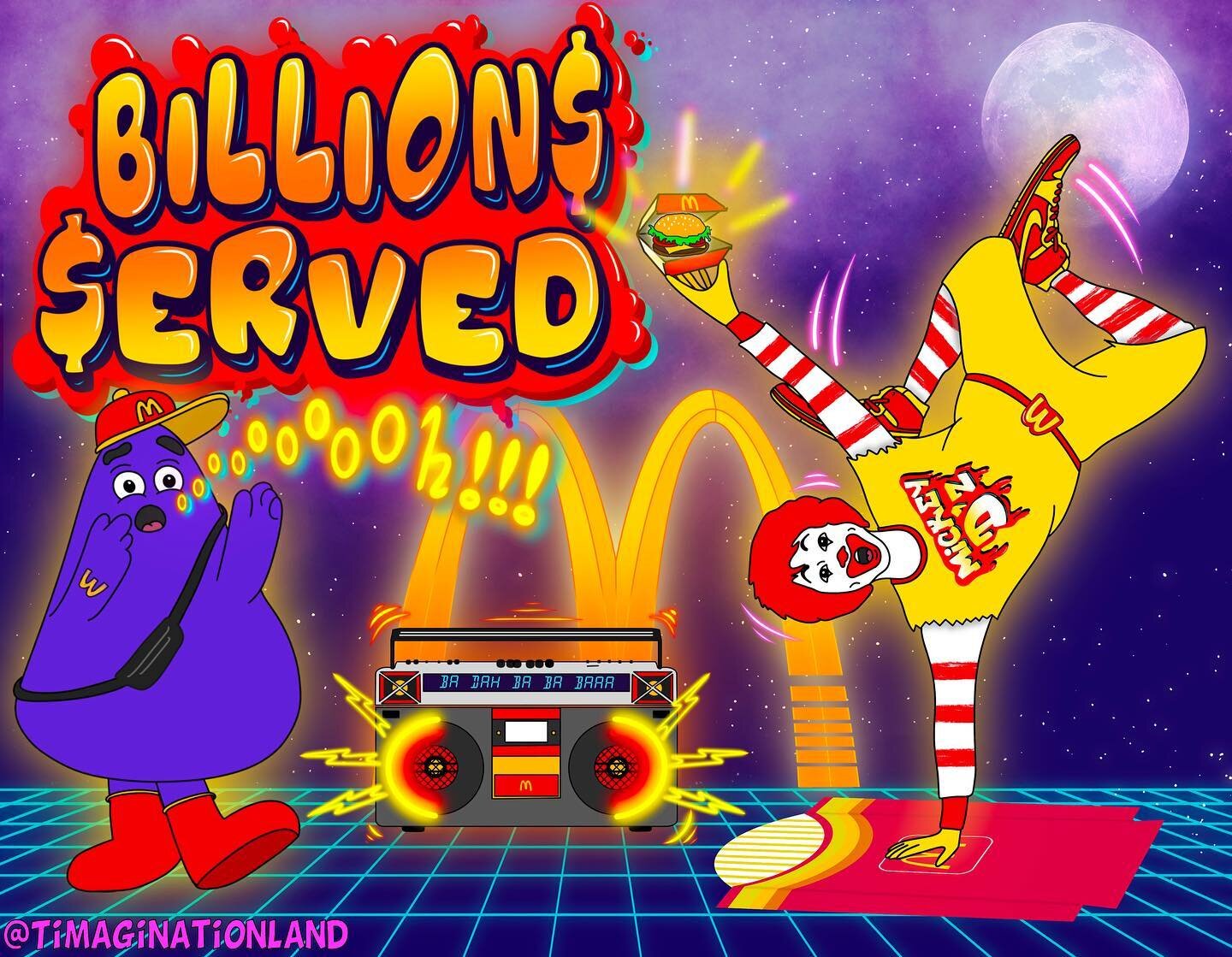 Little do people know that Ronald McDonald has been serving fools on the dance floor too @mcdonalds #yougotserved #breakdance #mcnuggets