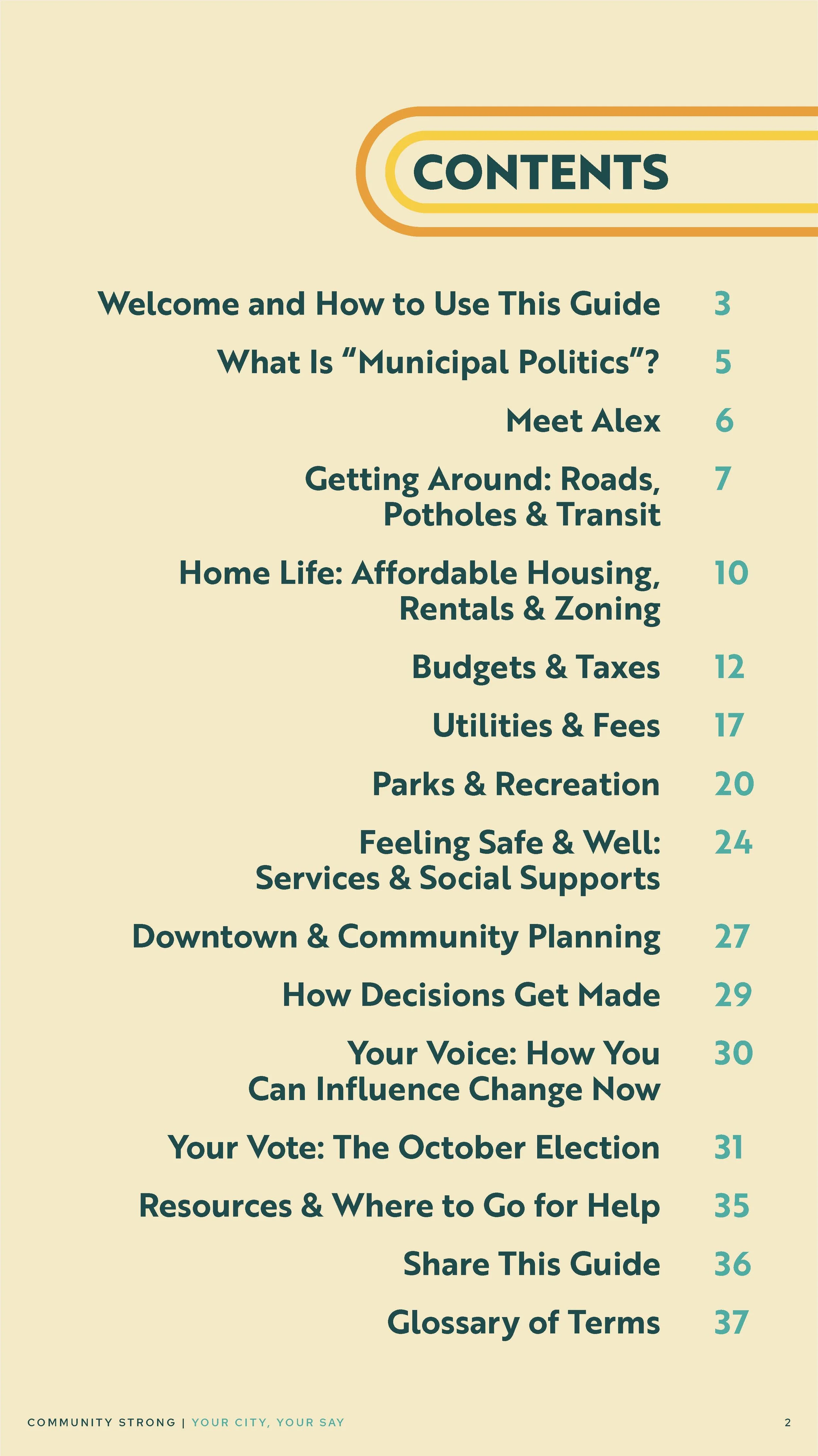 Community Strong Digital Brochure: Your City, Your Say (Page 2)
