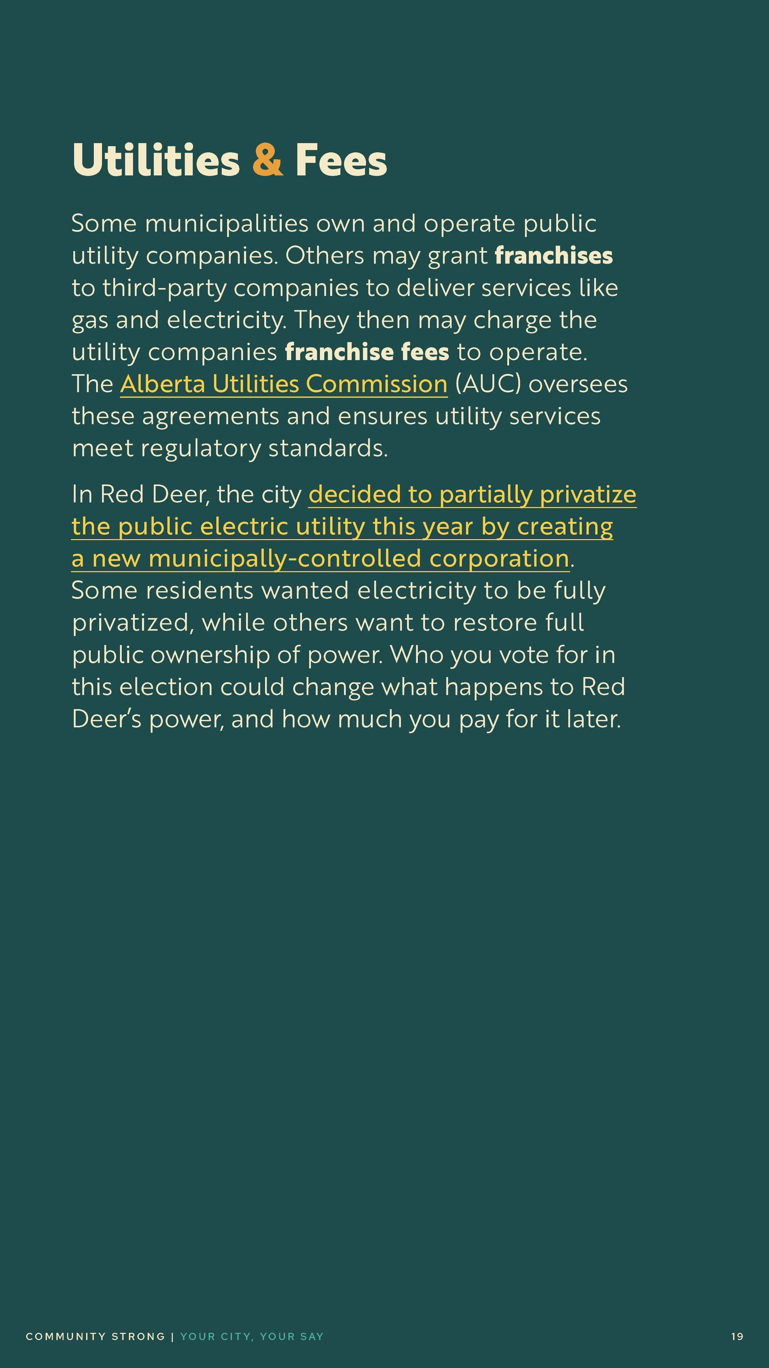 Community Strong Digital Brochure: Your City, Your Say (Page 19)