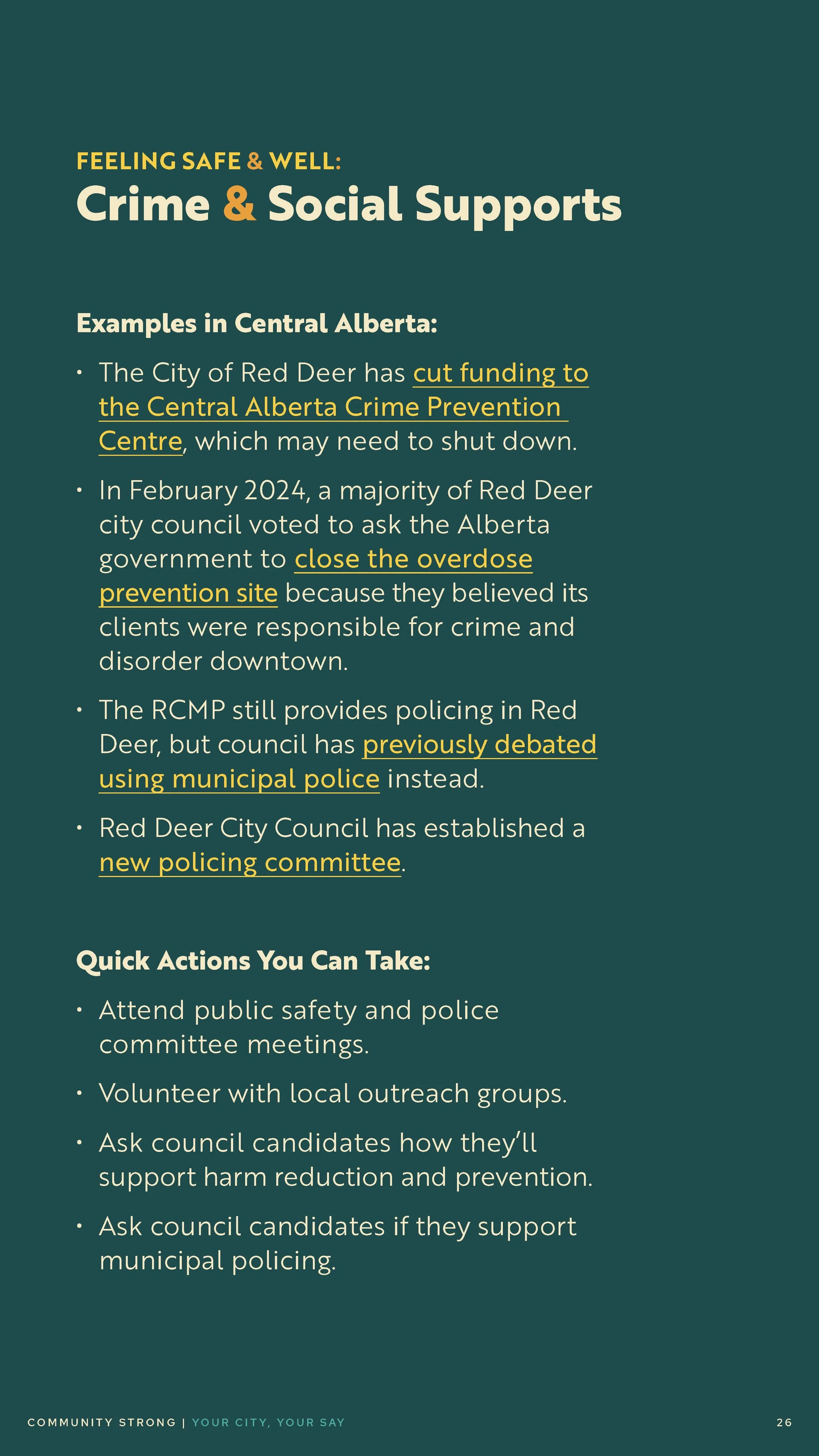 Community Strong Digital Brochure: Your City, Your Say (Page 26)