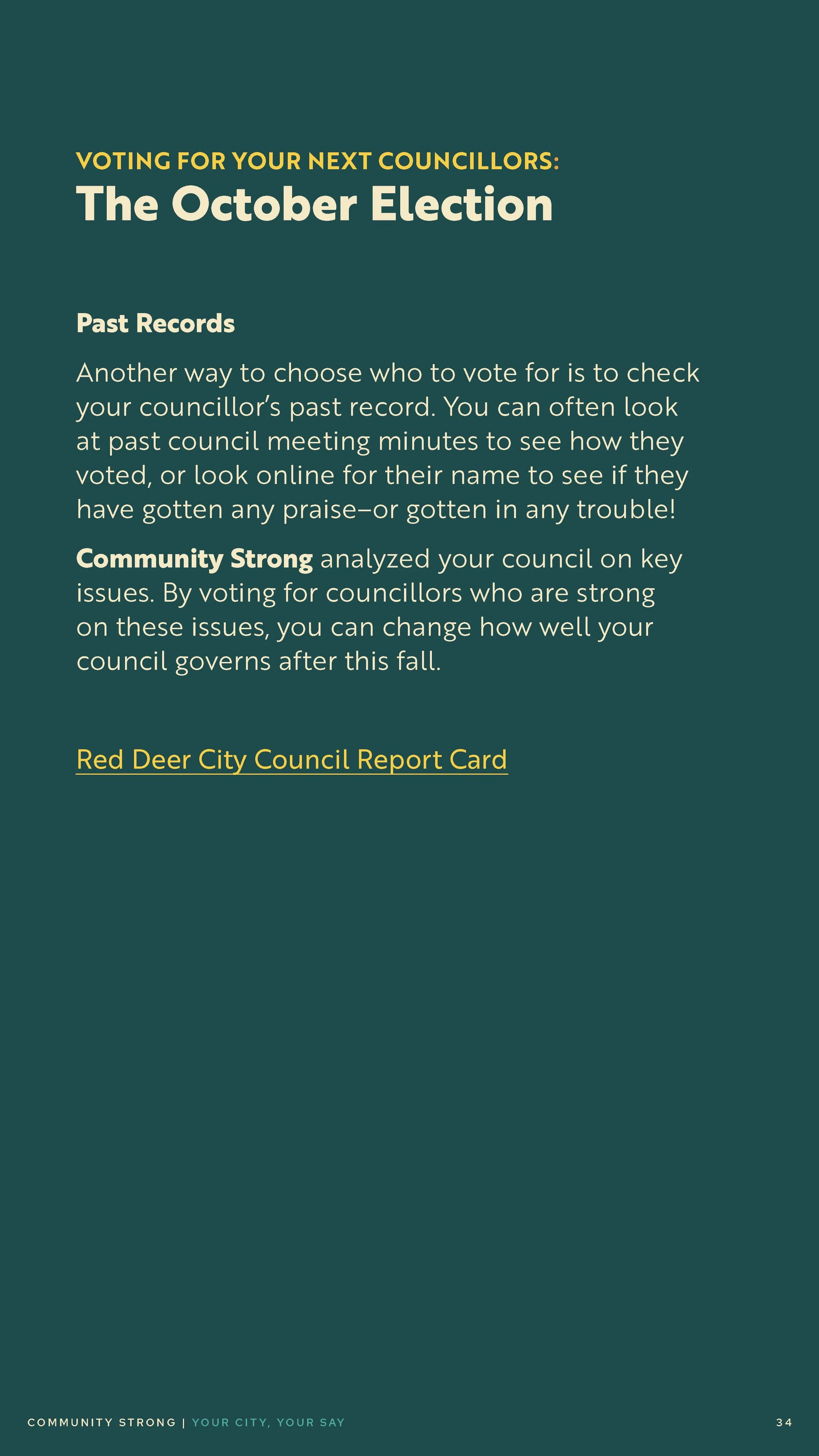 Community Strong Digital Brochure: Your City, Your Say (Page 34)