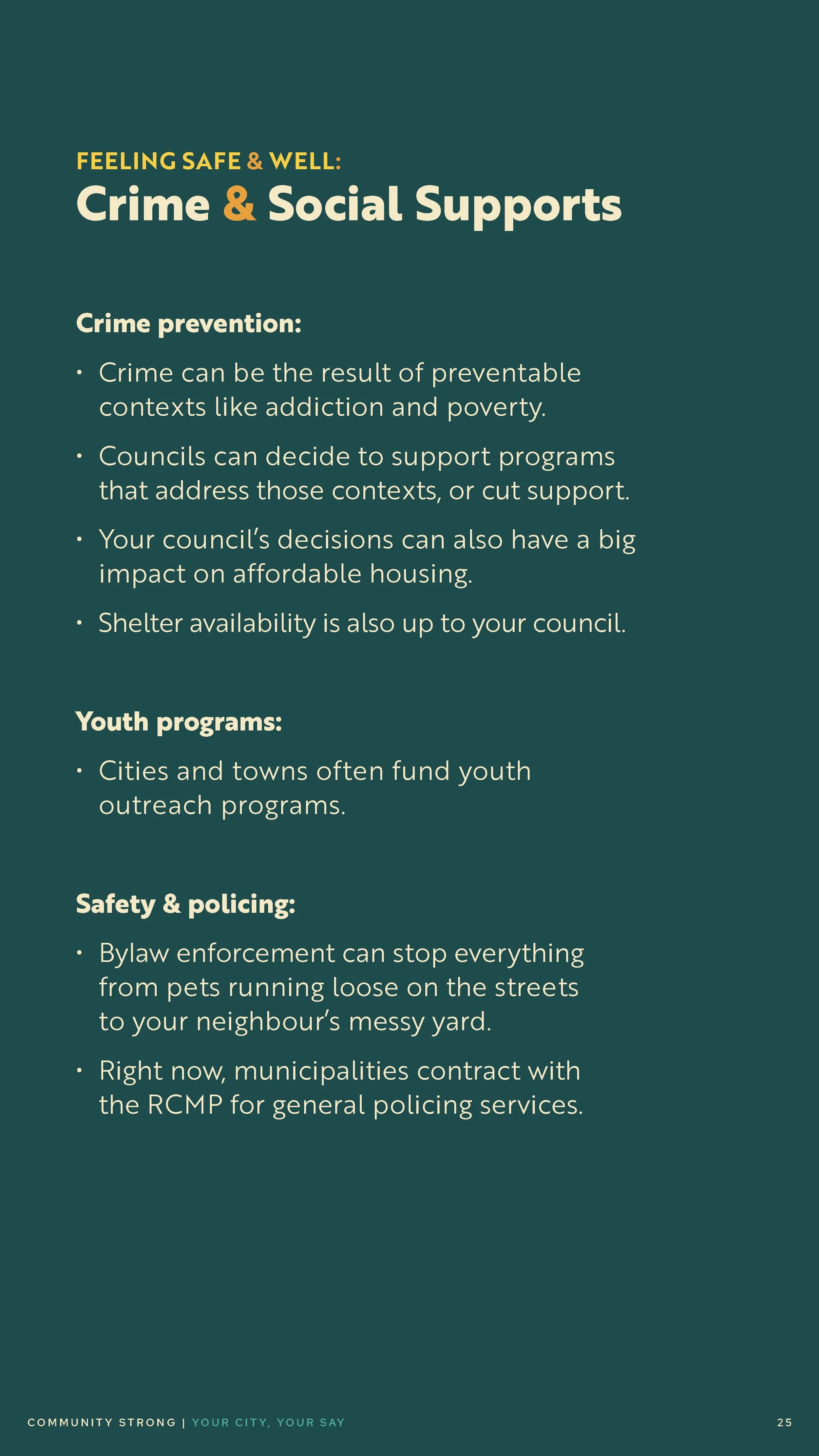 Community Strong Digital Brochure: Your City, Your Say (Page 25)