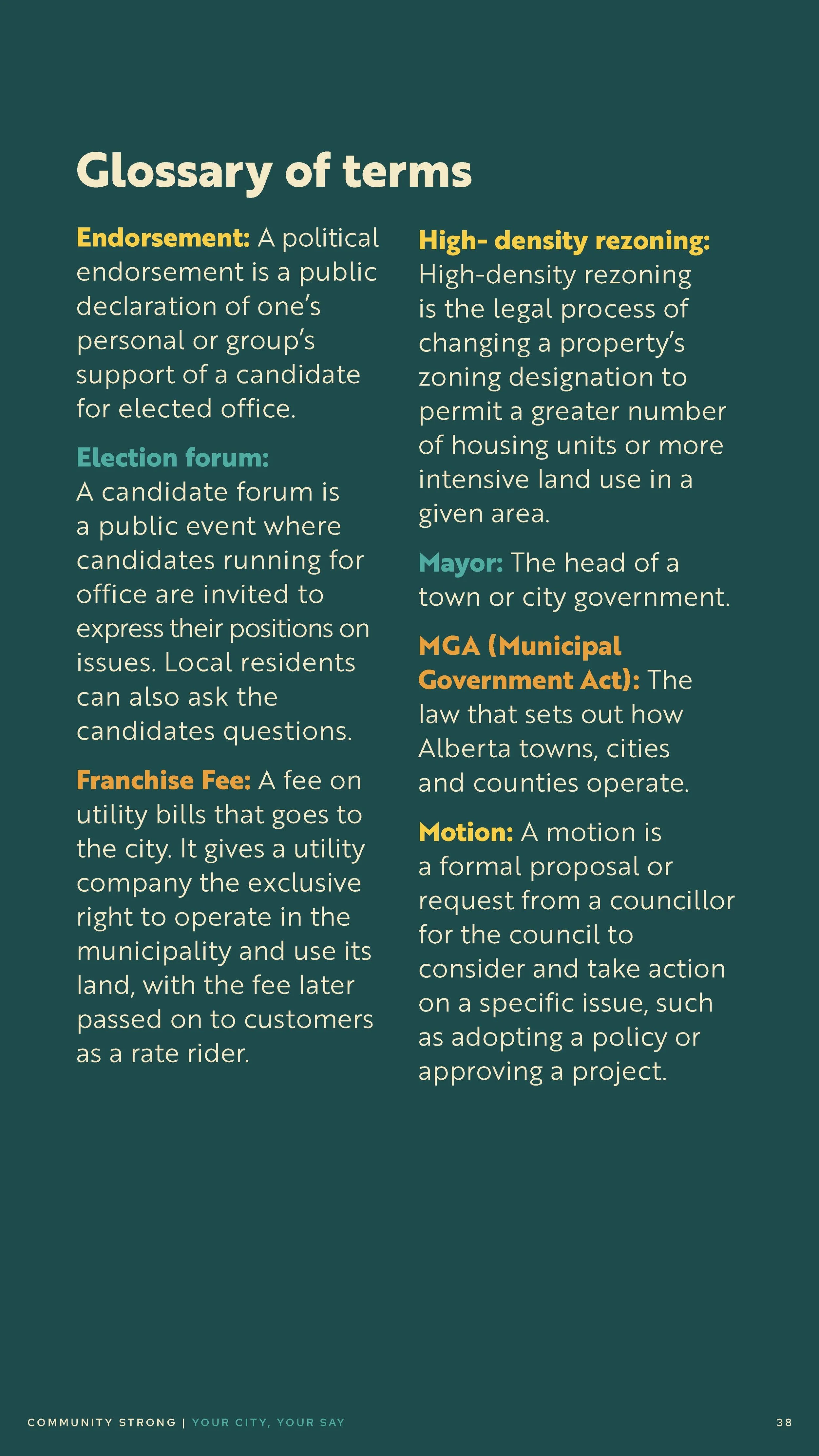 Community Strong Digital Brochure: Your City, Your Say (Page 38)