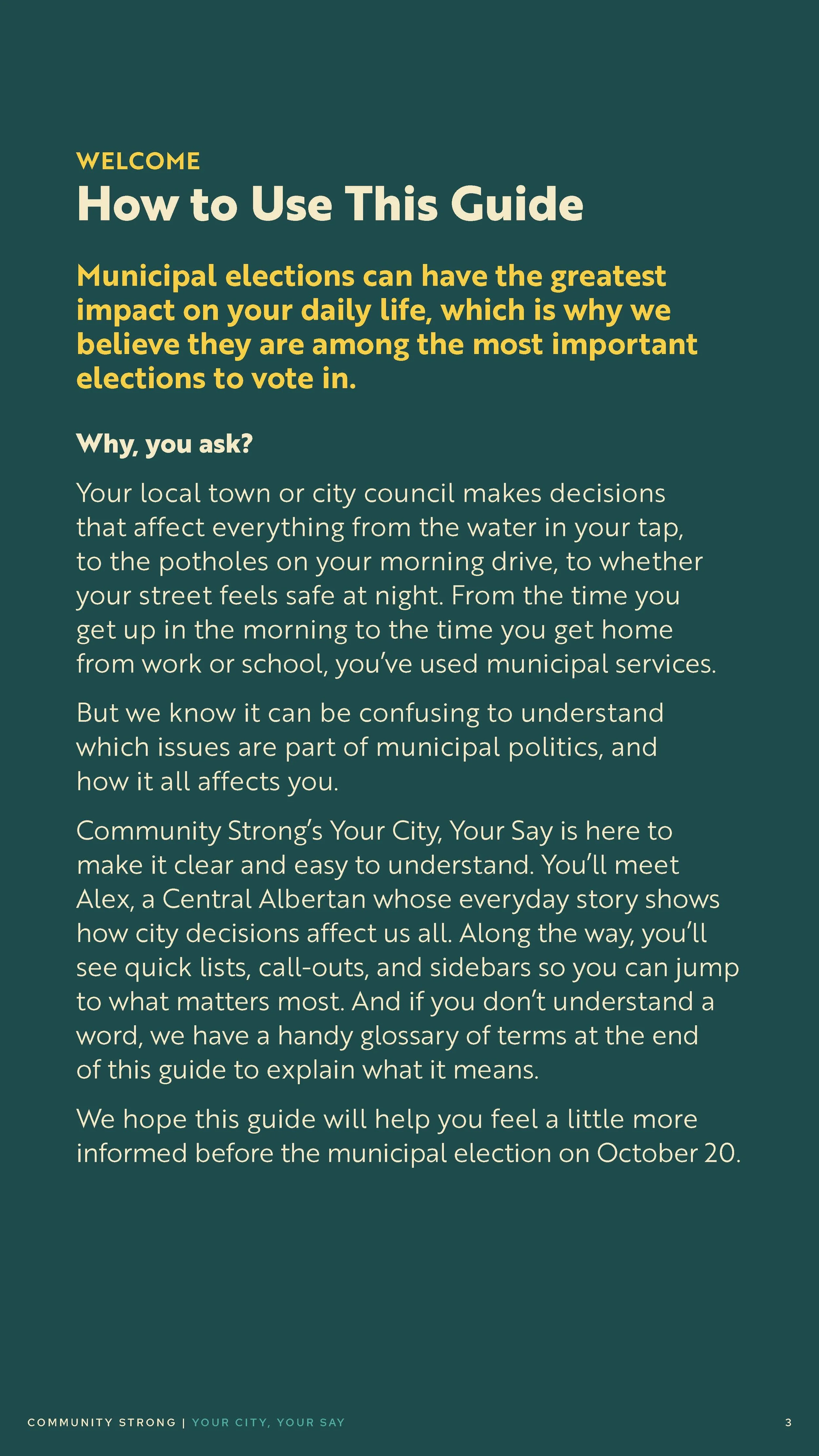 Community Strong Digital Brochure: Your City, Your Say (Page 3)