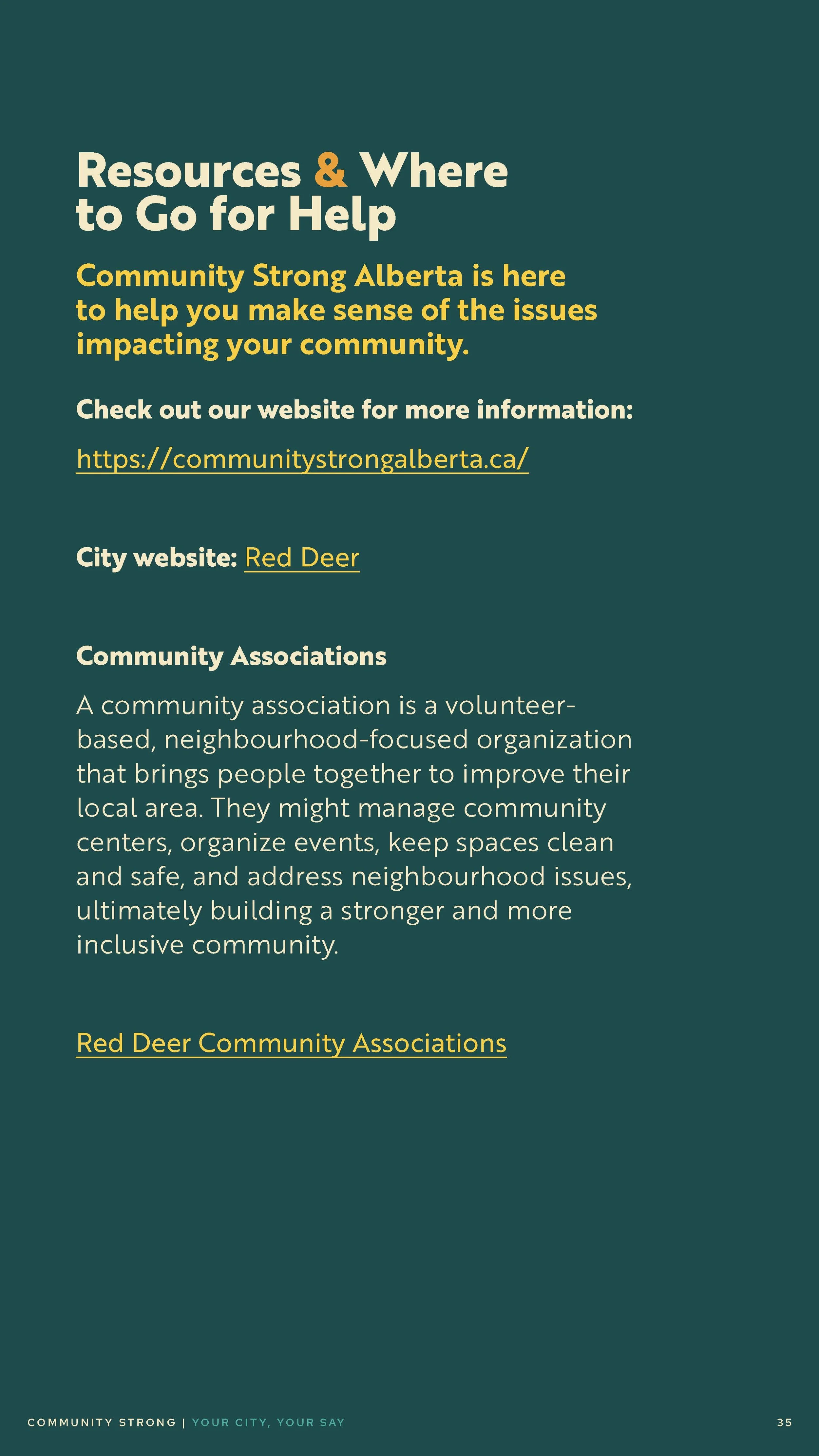 Community Strong Digital Brochure: Your City, Your Say (Page 35)