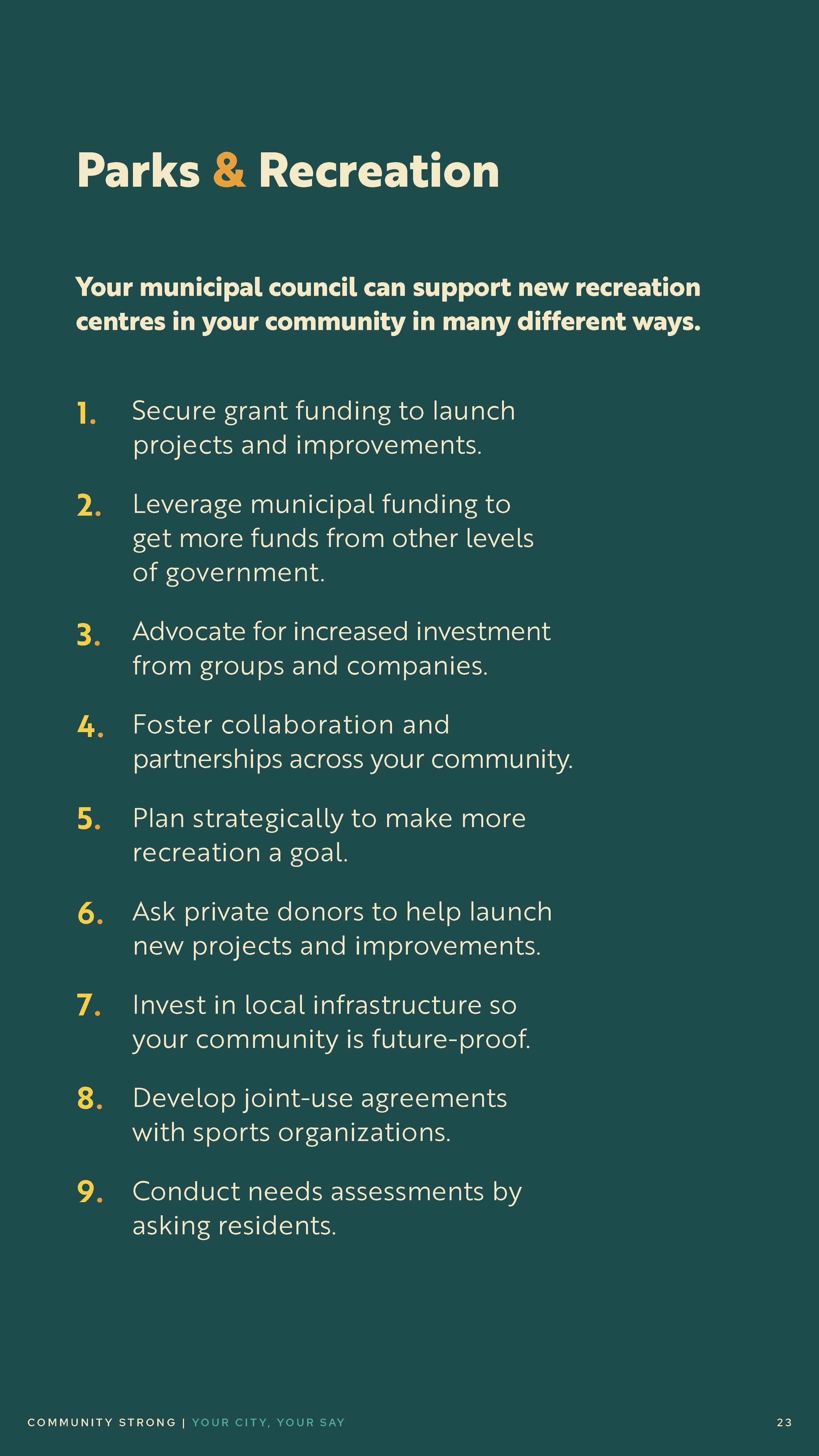 Community Strong Digital Brochure: Your City, Your Say (Page 23)