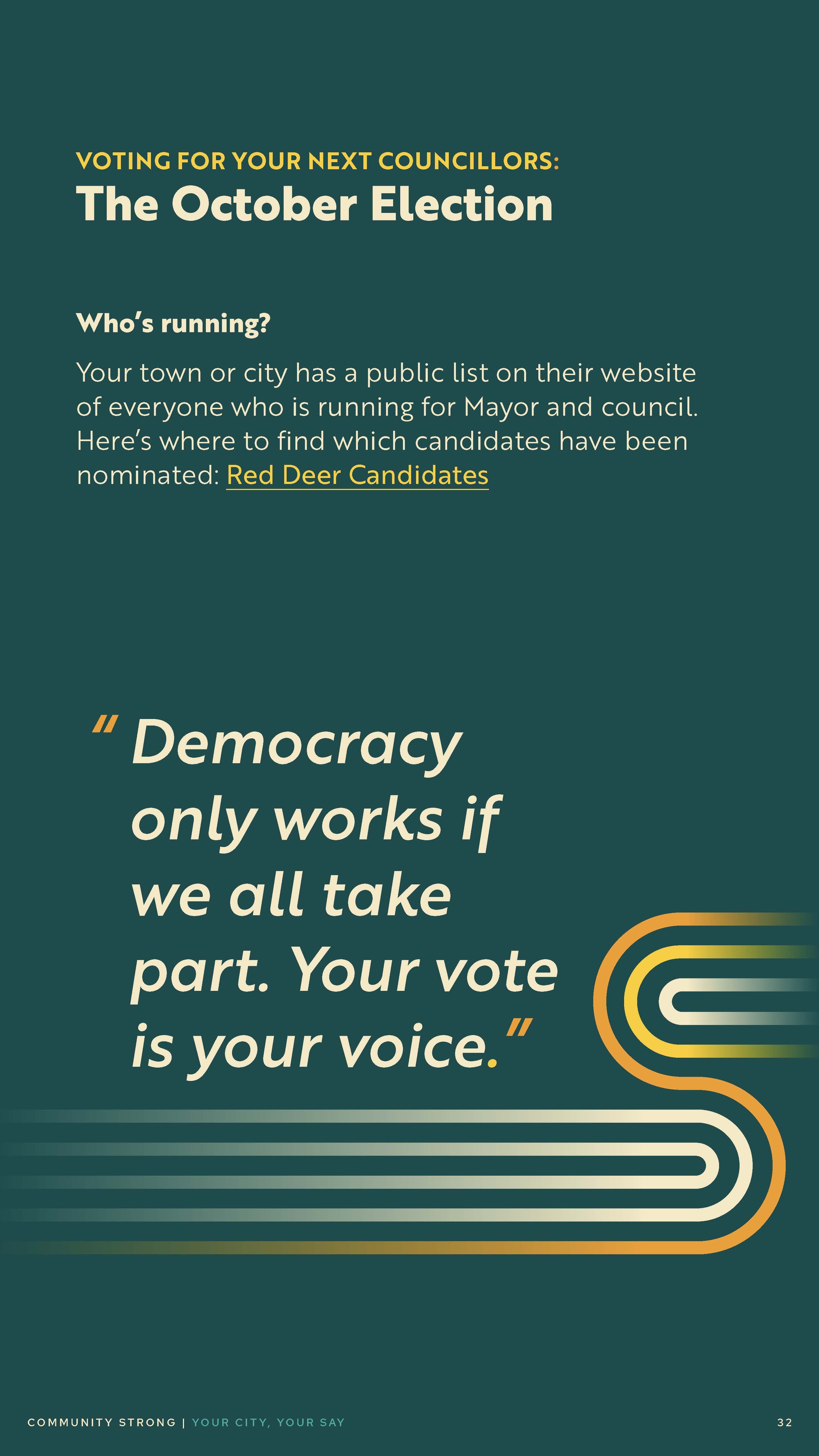 Community Strong Digital Brochure: Your City, Your Say (Page 32)