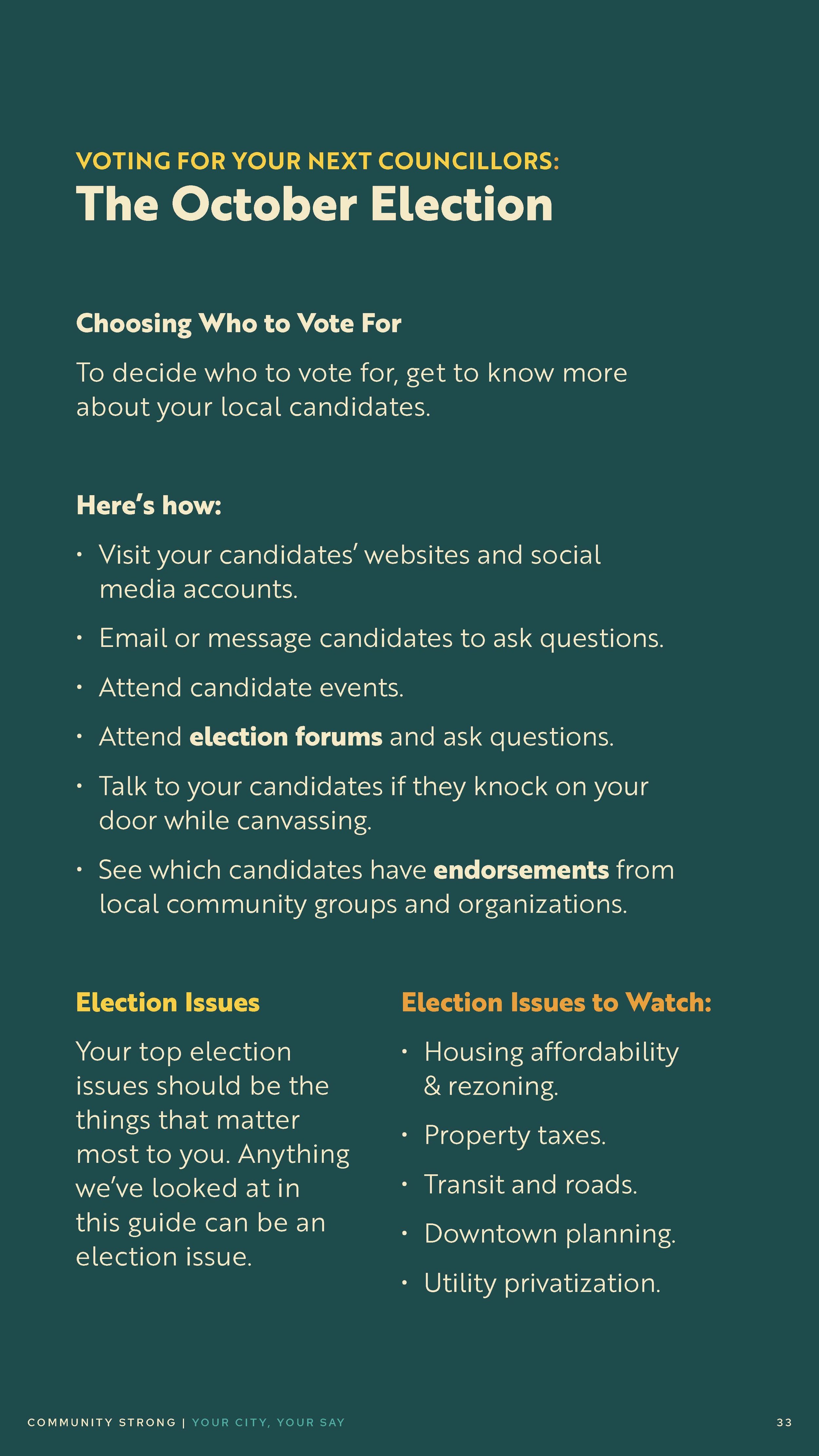 Community Strong Digital Brochure: Your City, Your Say (Page 33)